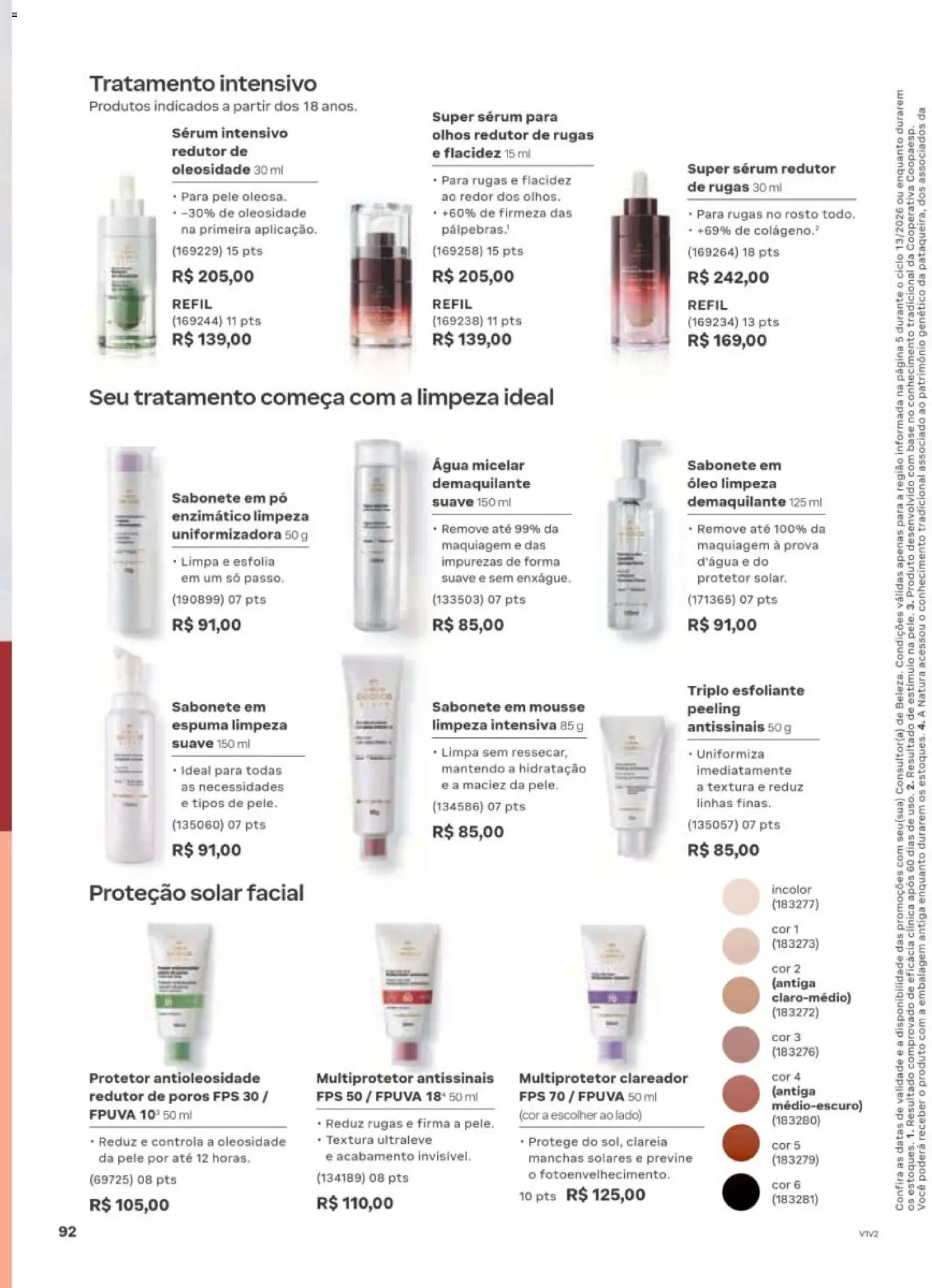 Natura Folheto - válido de 10/08/2026 | Página: 95 | Produtos: Mousse, Óleo, Base, Sabonete
