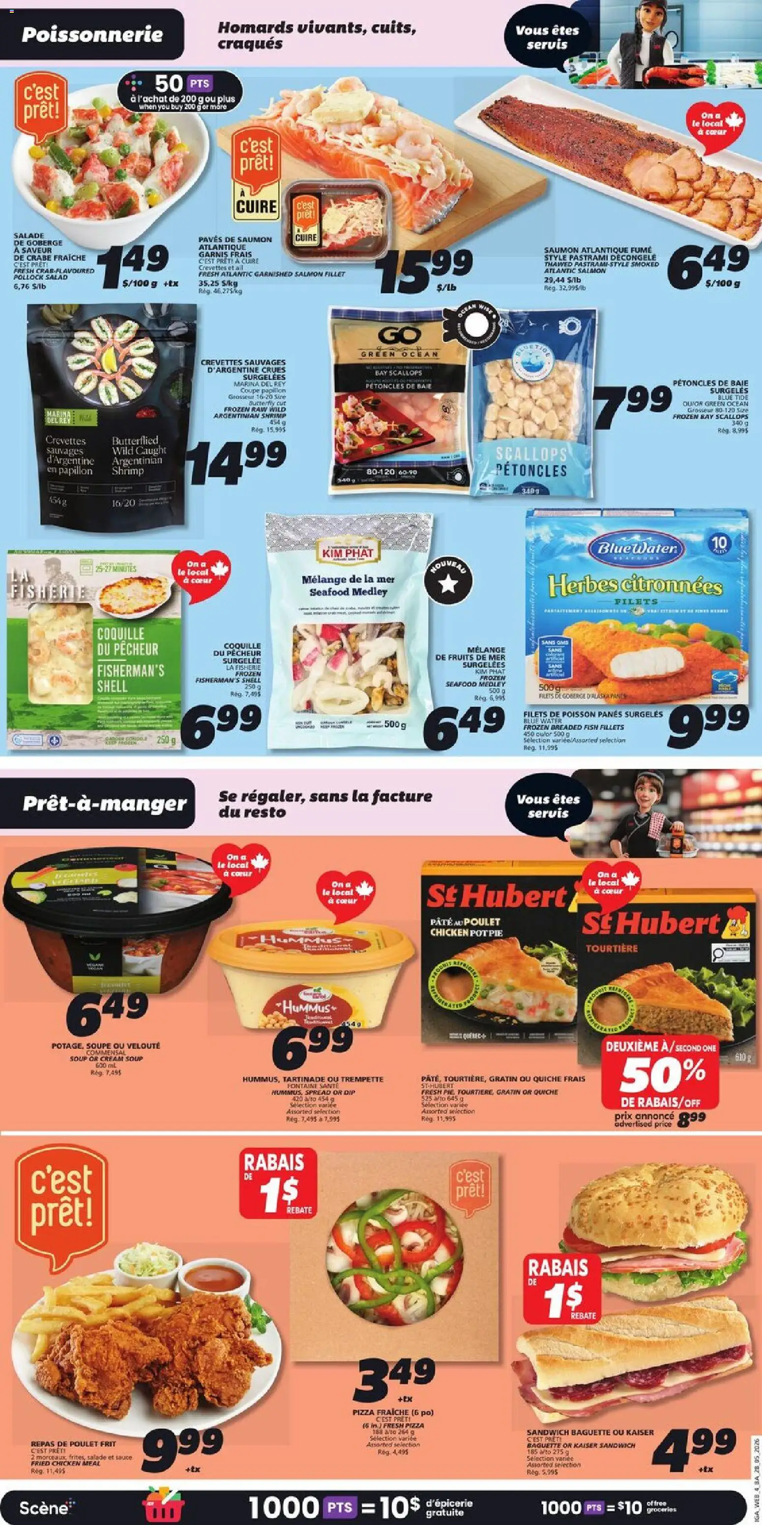 IGA flyer valid from 28.05.2026 | Page: 7 | Products: Fish, Cream, Pizza, Chicken