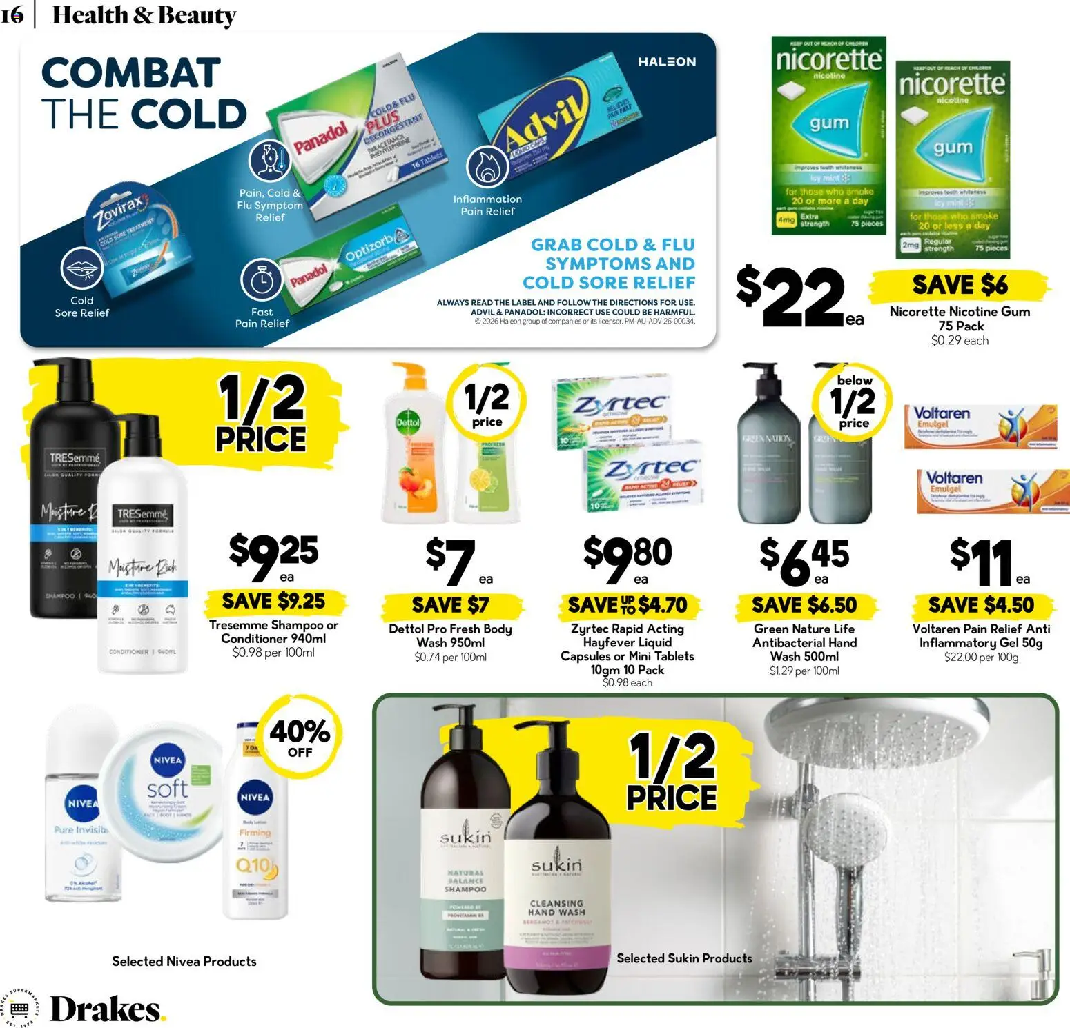 Drakes catalogue - valid from 13.05.2026 | Page: 16 | Products: Shampoo, Conditioner, Tablets, Pain relief