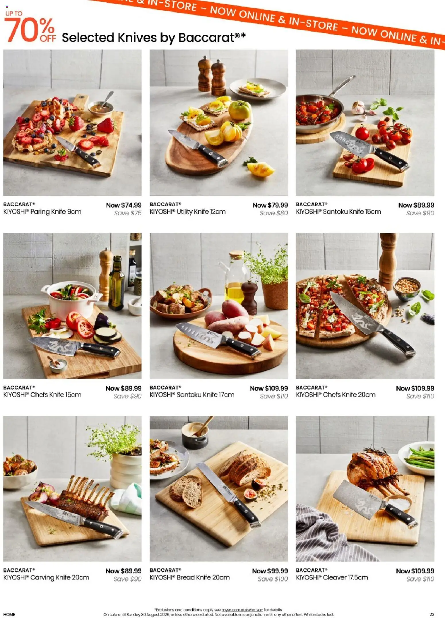 Myer catalogue - valid from 09/08/2026 | Page: 23 | Products: Bread, Knives