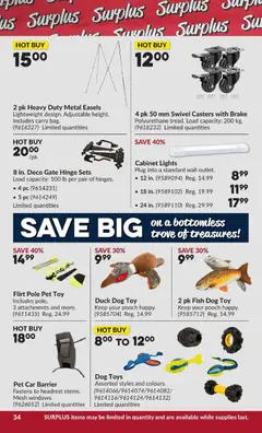Preview of Princess Auto flyer - 2 Week Sale! from shop Princess Auto valid from Aug 11, 2026 | Page: 41 | Products: Fish, PC, Duck, Cabinet