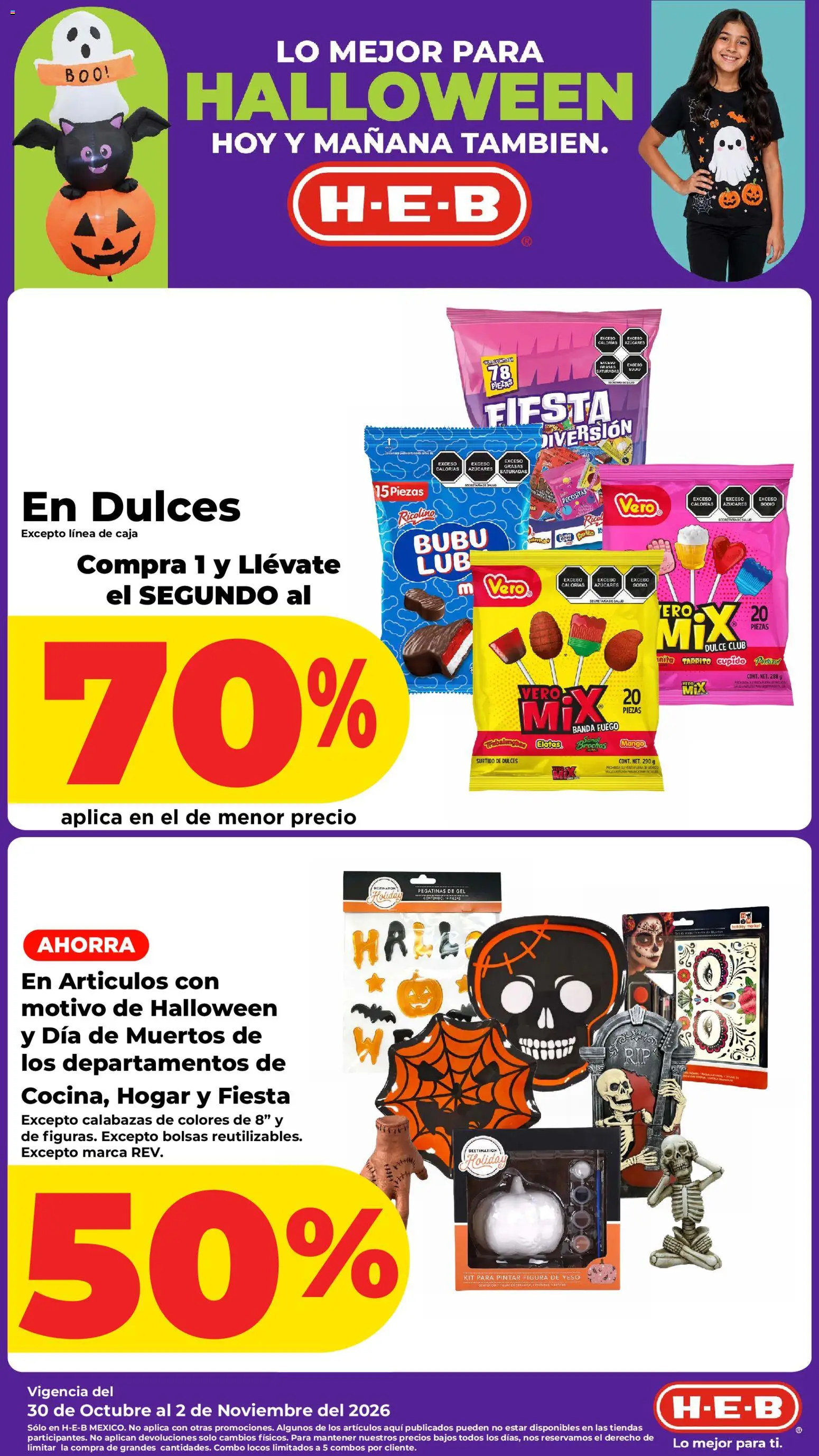 Nuevas ofertas de H-E-B válidas en toda la República Mexicana desde el 30/10/2026. ¡Encuentra las mejores ofertas en H-E-B folleto! | Página: 1