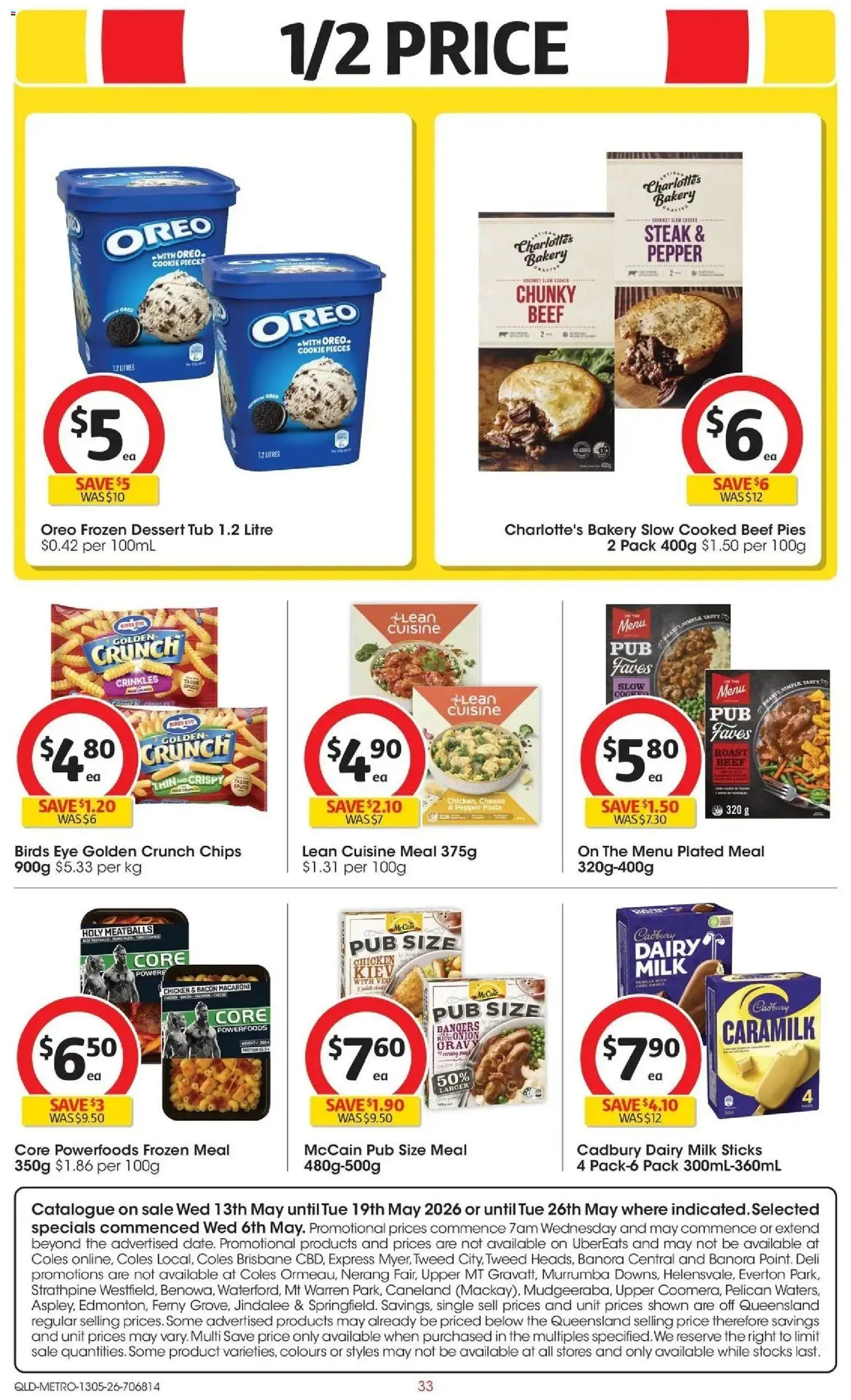 Coles catalogue - valid from 13.05.2026 | Page: 33 | Products: Dairy, Beef, Pasta, Chips