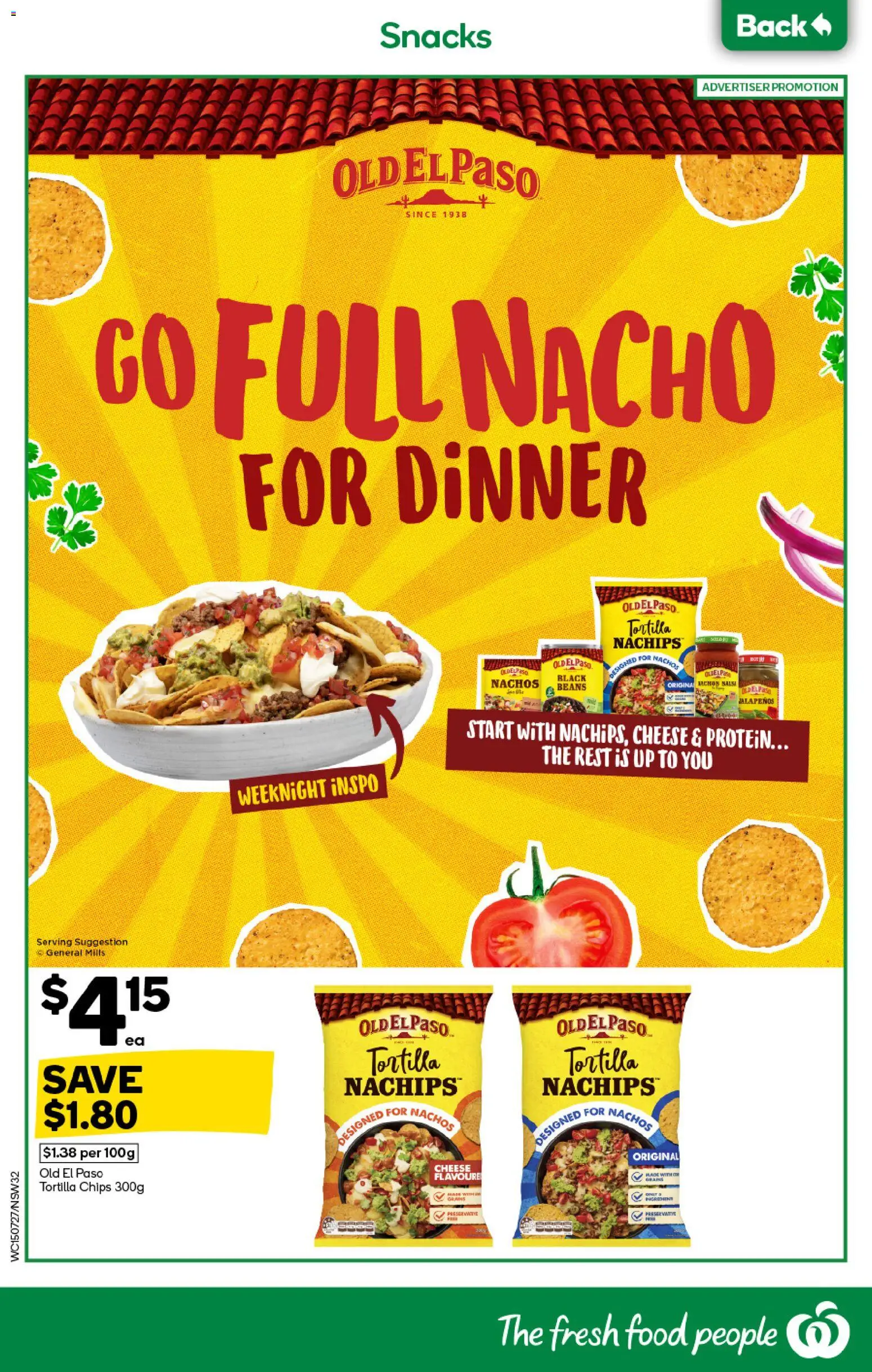 Woolworths catalogue - valid from 15/07/2026 | Page: 32 | Products: Snacks, Chips, Tortilla chips, Salsa
