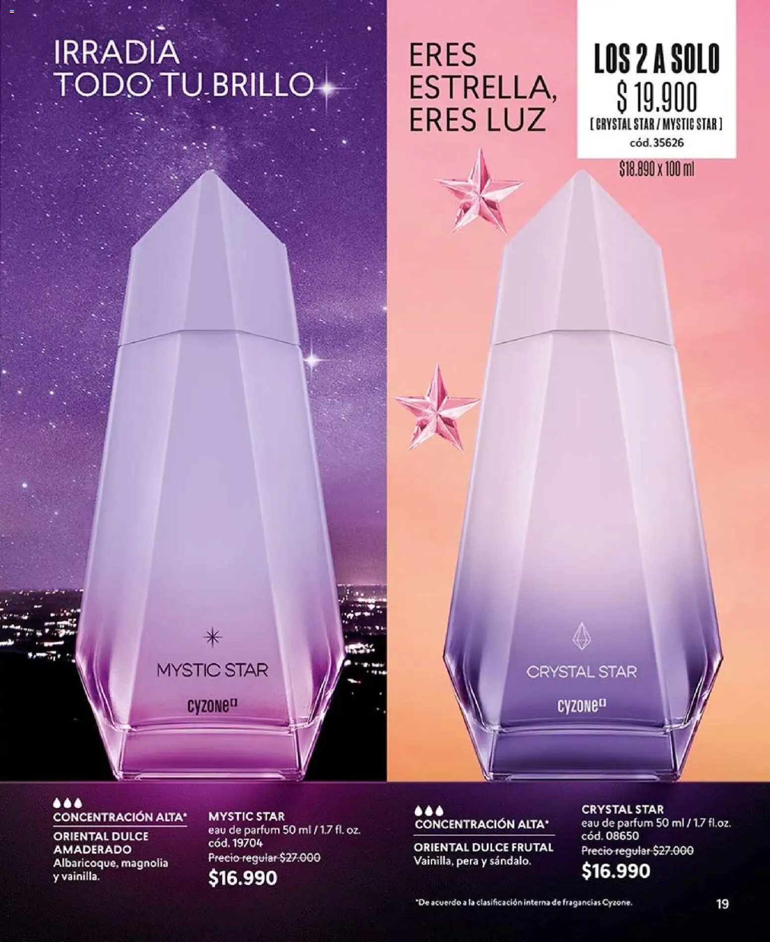 Catálogo CyZone Campaña 14 │ válido desde el 16.08.2026 | Página: 19 | Productos: Brillo, Pera