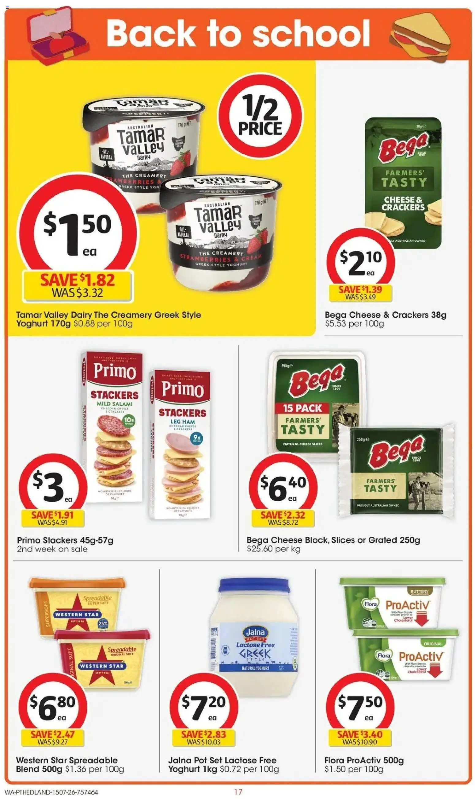 Coles catalogue - valid from 15/07/2026 | Page: 17 | Products: Crackers, Dairy, Ham, Cream
