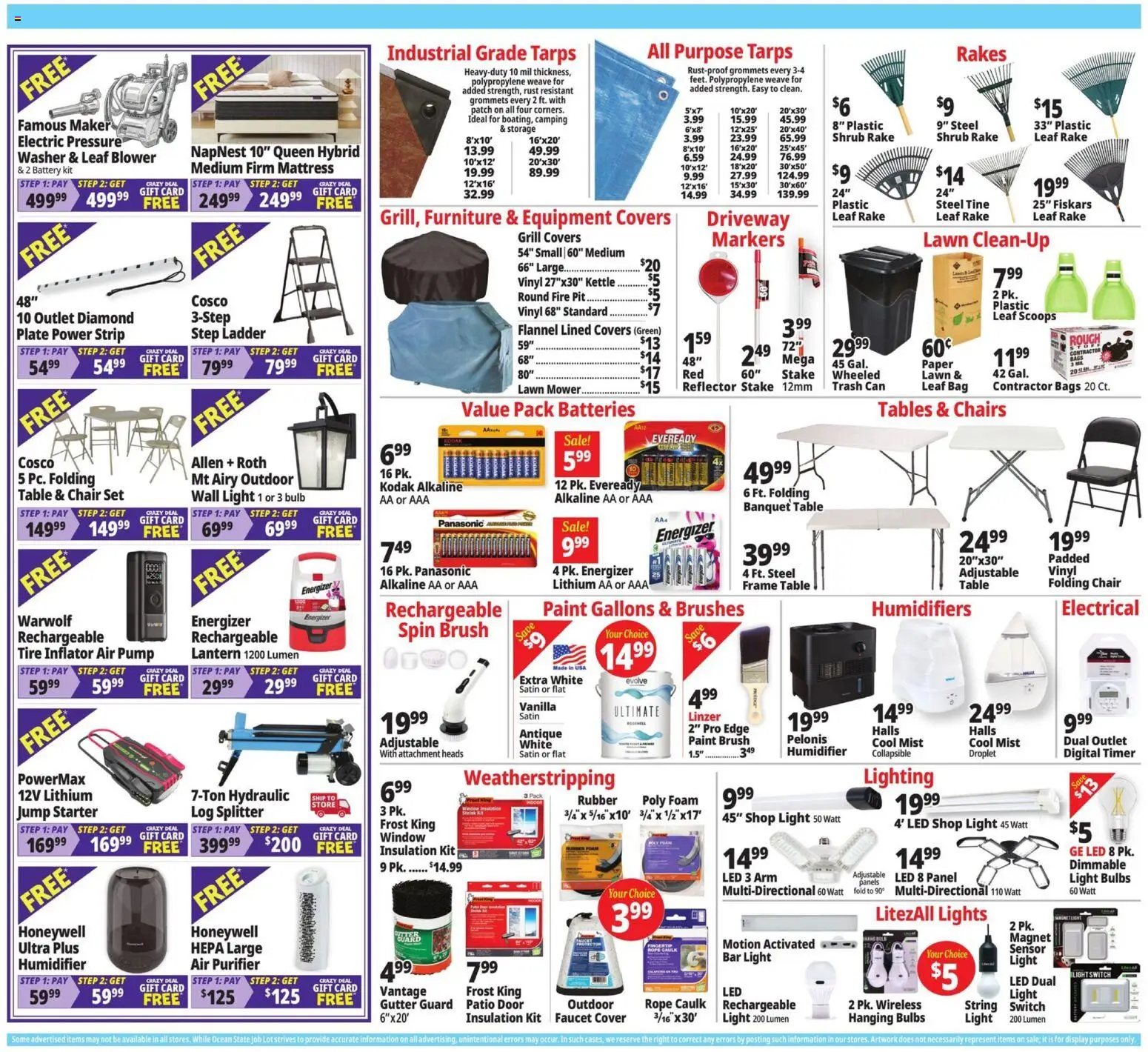 Ocean State Job Lot Weekly Ad - valid from 10/01/2026 | Page: 2 | Products: Mattress, Chair, Switch, Vanilla