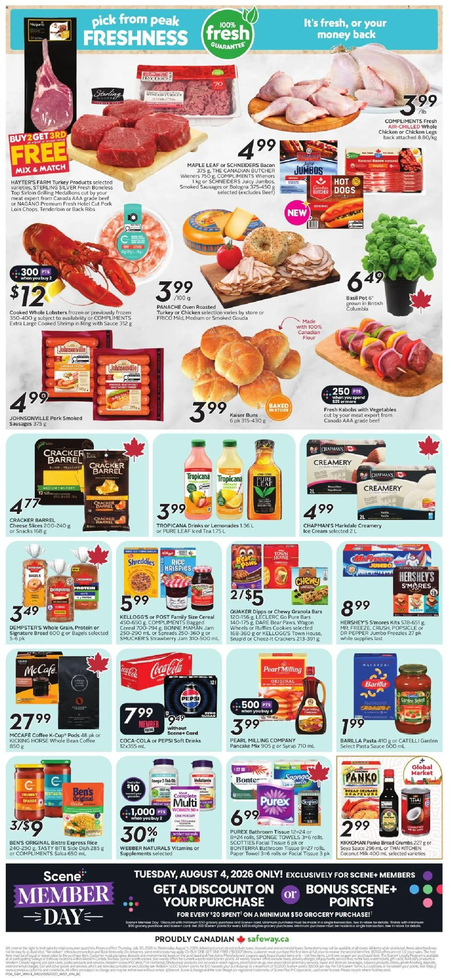 Safeway flyer valid from Jul 30, 2026 | Page: 3