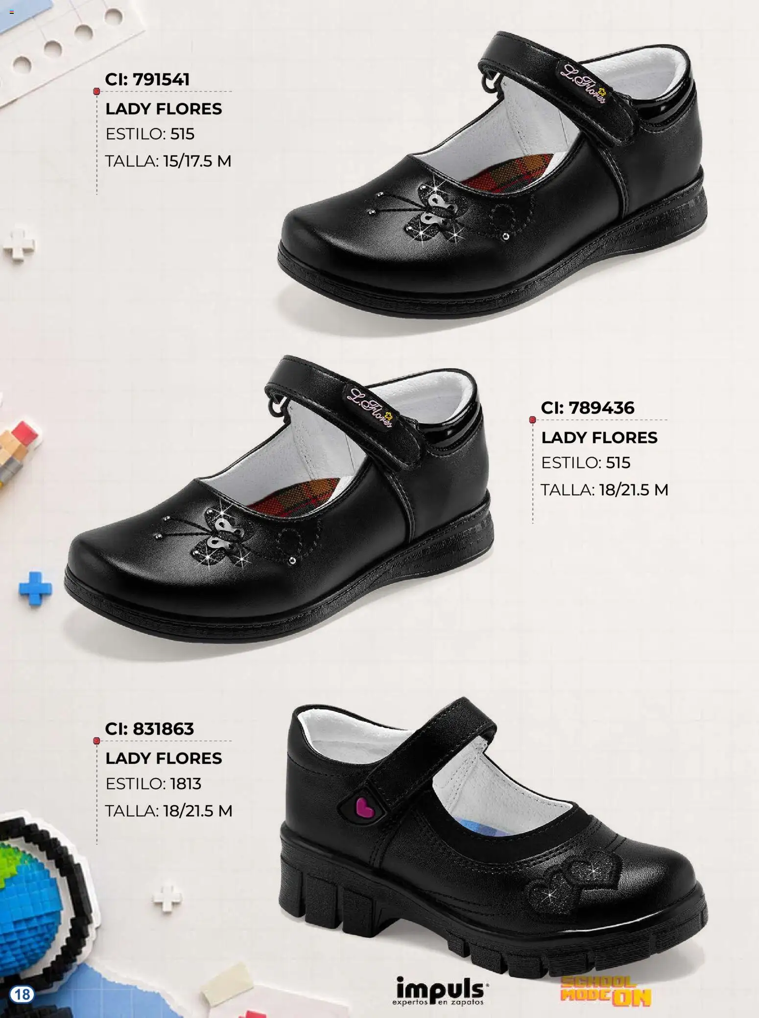 Nuevas ofertas de Impuls válidas en toda la República Mexicana desde el 03/08/2026. ¡Encuentra las mejores ofertas en Impuls catálogo Escolar! | Página: 18 | Productos: Zapatos