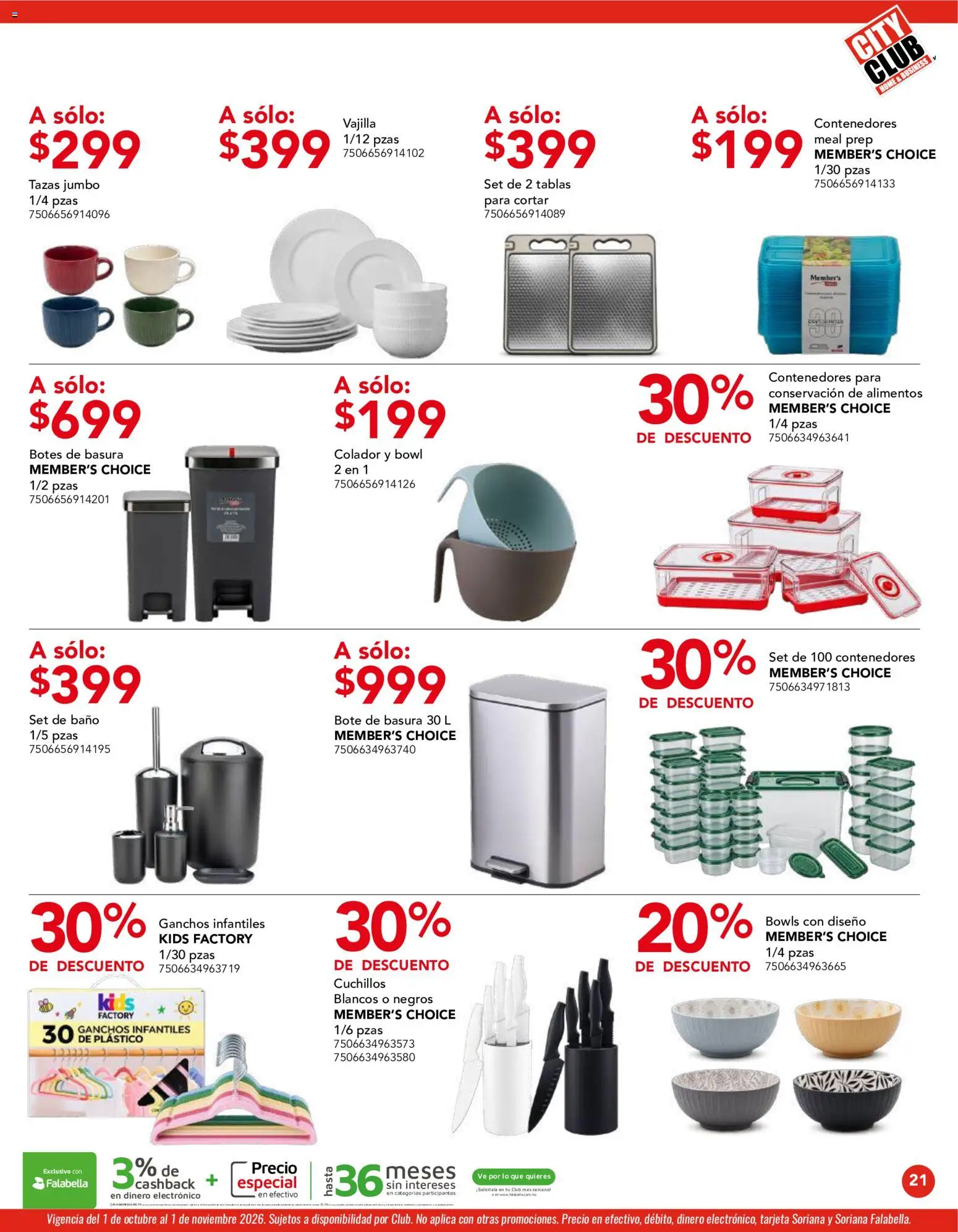 Nuevas ofertas de City Club válidas en toda la República Mexicana desde el 01/10/2026. ¡Encuentra las mejores ofertas en City Club catálogo! | Página: 21