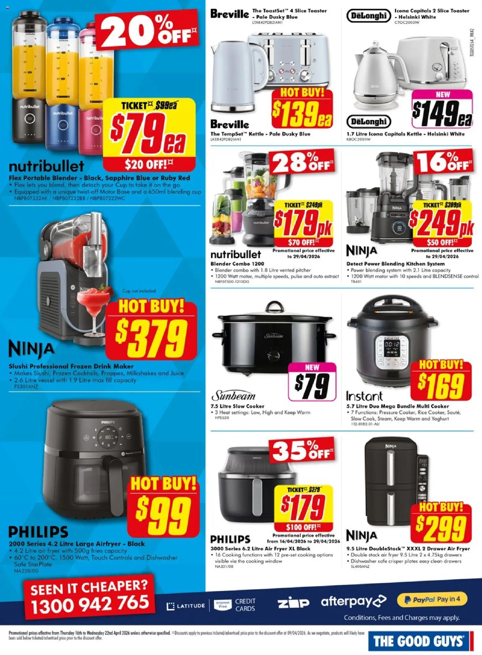 The Good Guys catalogue - valid from 15.04.2026 | Page: 15 | Products: Drawer, Yoghurt, Window, Blender