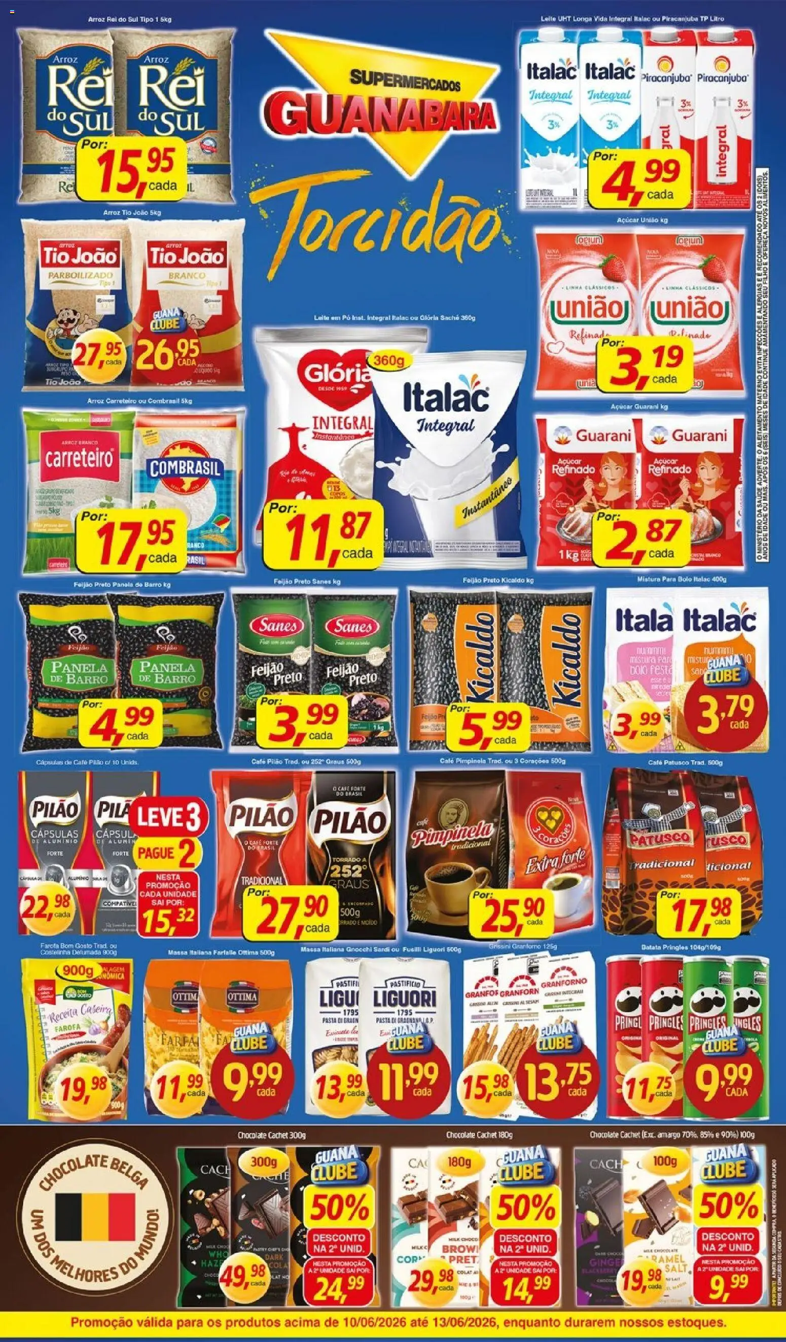 Supermercados Guanabara Folheto - válido de 10/06/2026 | Página: 2 | Produtos: Feijão, Pó, Batata, Mistura para bolo