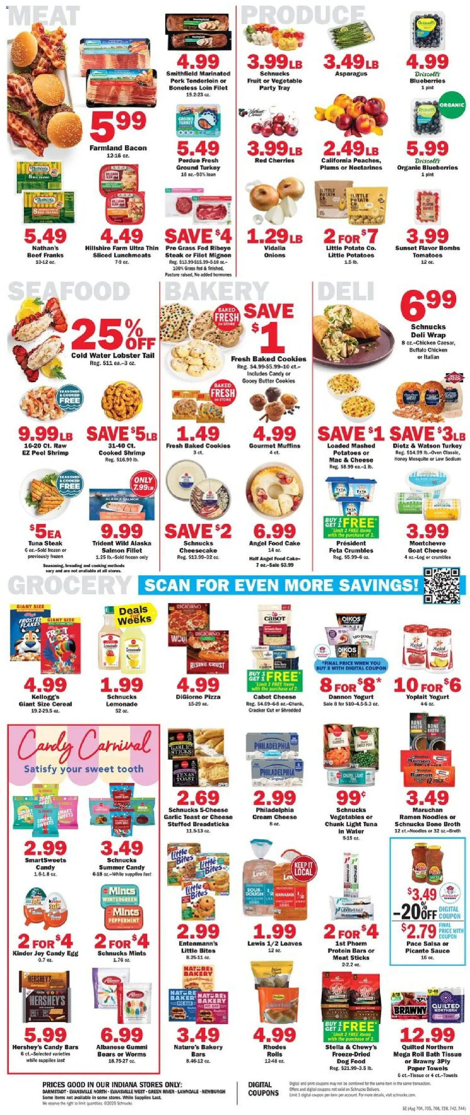 Schnucks Weekly Print Ad - IN - valid from 17.06.2026 | Page: 4 | Products: Asparagus, Butter, Beef, Water