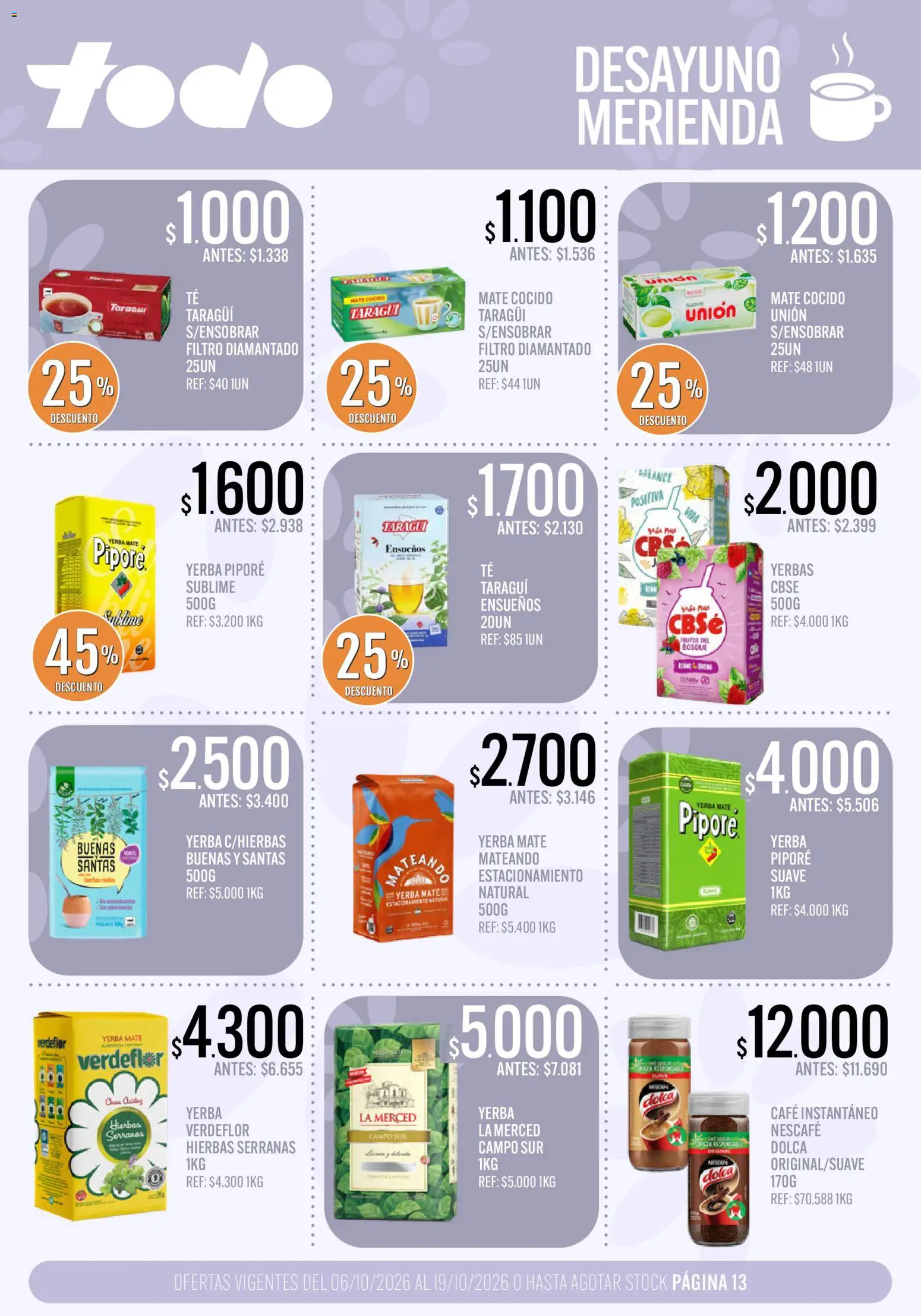 Supermercados TODO catálogo │ válido desde el 06/10/2026 | Página: 13
