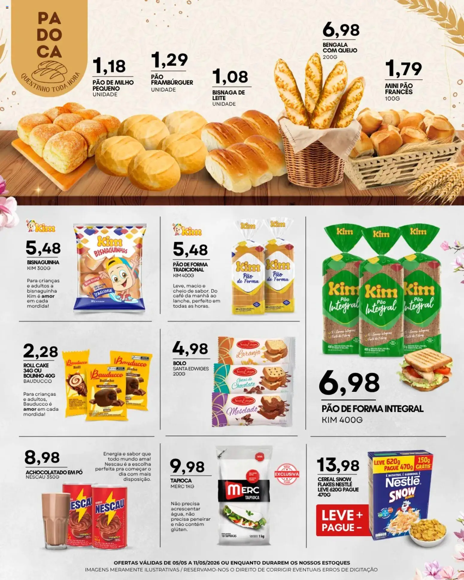 Mercadão Atacadista Folheto - válido de 05.05.2026 | Página: 7 | Produtos: Achocolatado, Queijo, Chocolate, Bolo