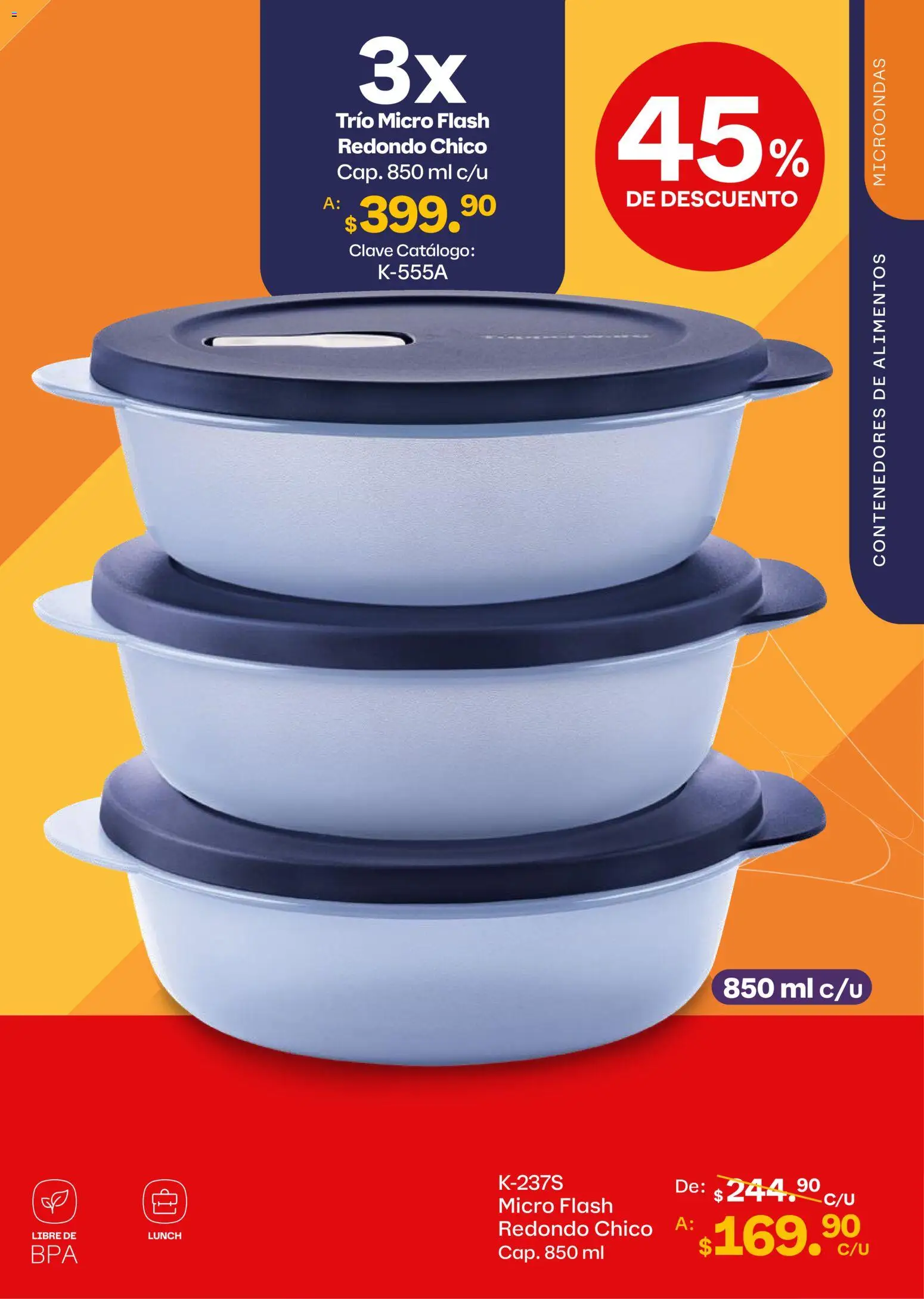 Nuevas ofertas de Tupperware válidas en toda la República Mexicana desde el 05/10/2026. ¡Encuentra las mejores ofertas en Tupperware catálogo! | Página: 55