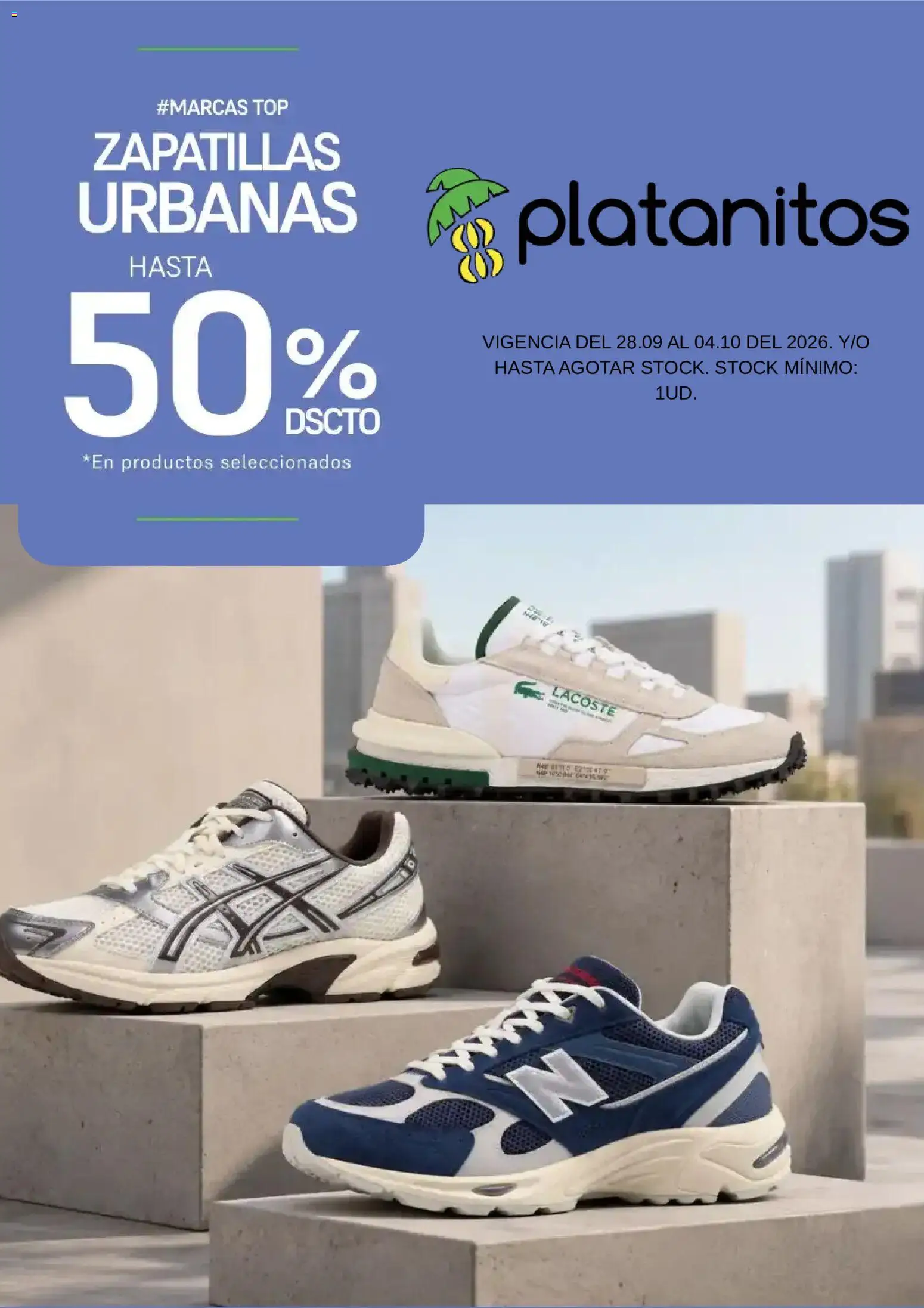 Catálogo Platanitos válido desde 28/09/2026 | Página: 1 | Productos: Zapatillas