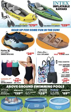 Preview of Big 5 Sporting Goods weekly ads valid from 01.05.2026 | Page: 2 | Products: Pump, Kayak, Shorts, Sandals