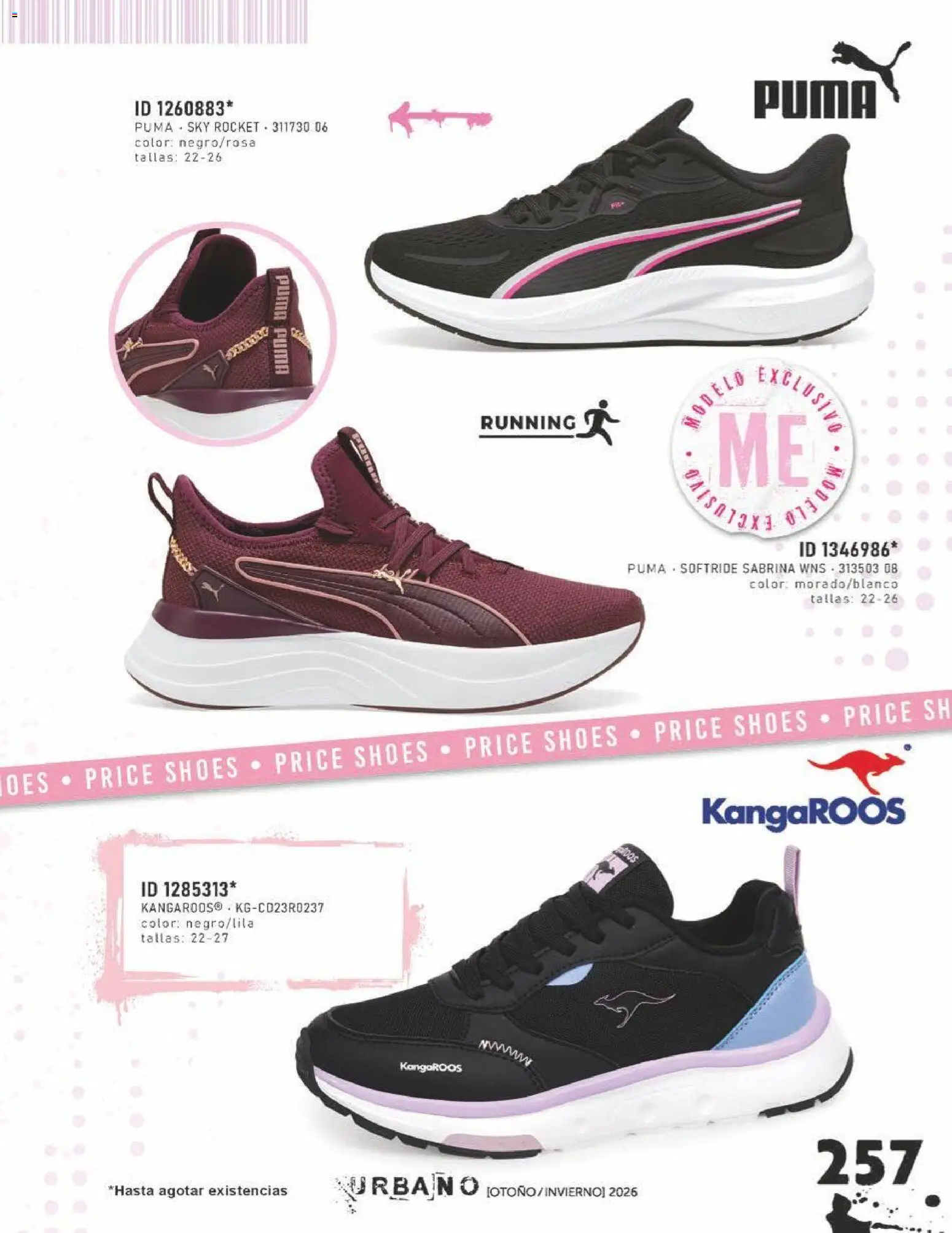Nuevas ofertas de Price Shoes válidas en toda la República Mexicana desde el 31/07/2026. ¡Encuentra las mejores ofertas en Price Shoes catálogo Urbano! | Página: 257