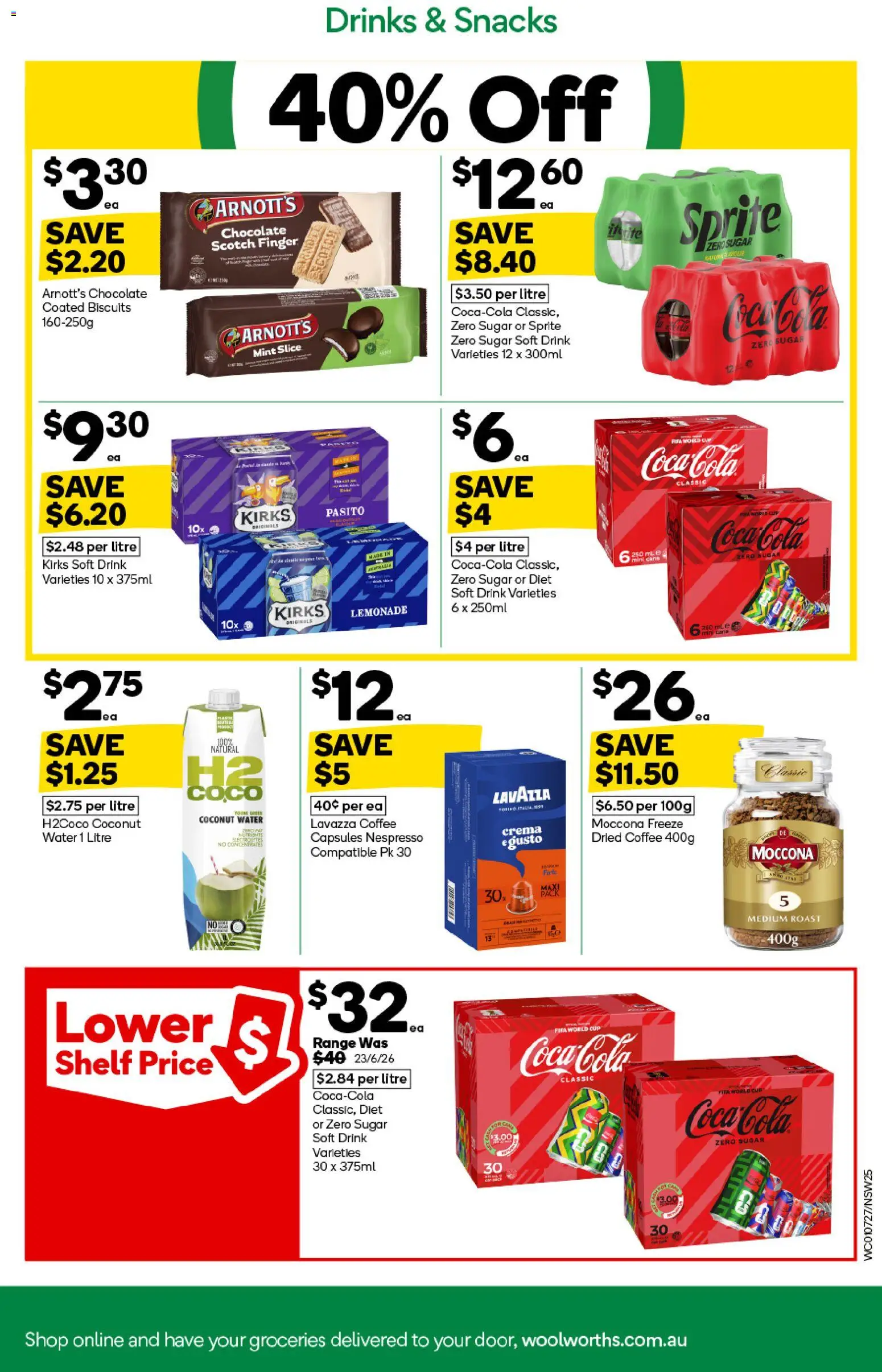 Woolworths catalogue - valid from 01/07/2026 | Page: 25 | Products: Chocolate, Water, Scotch, Moccona