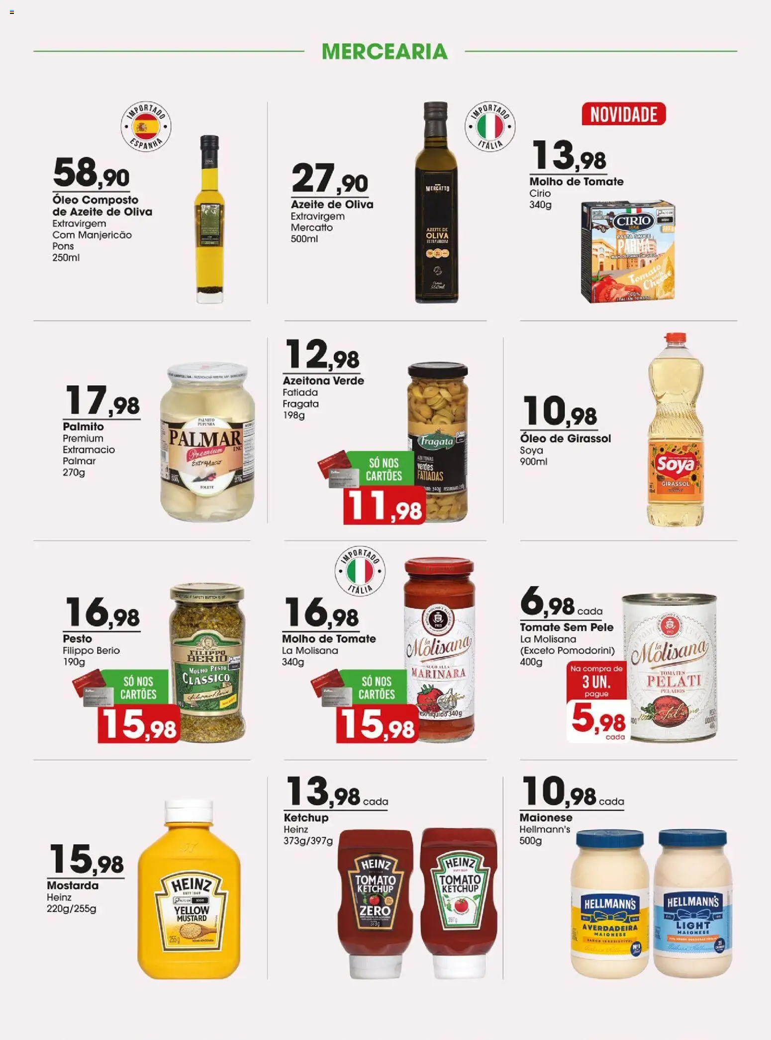 Zaffari Folheto - válido de 15/09/2026 | Página: 3 | Produtos: Azeitonas, Tomate, Palmito, Óleo