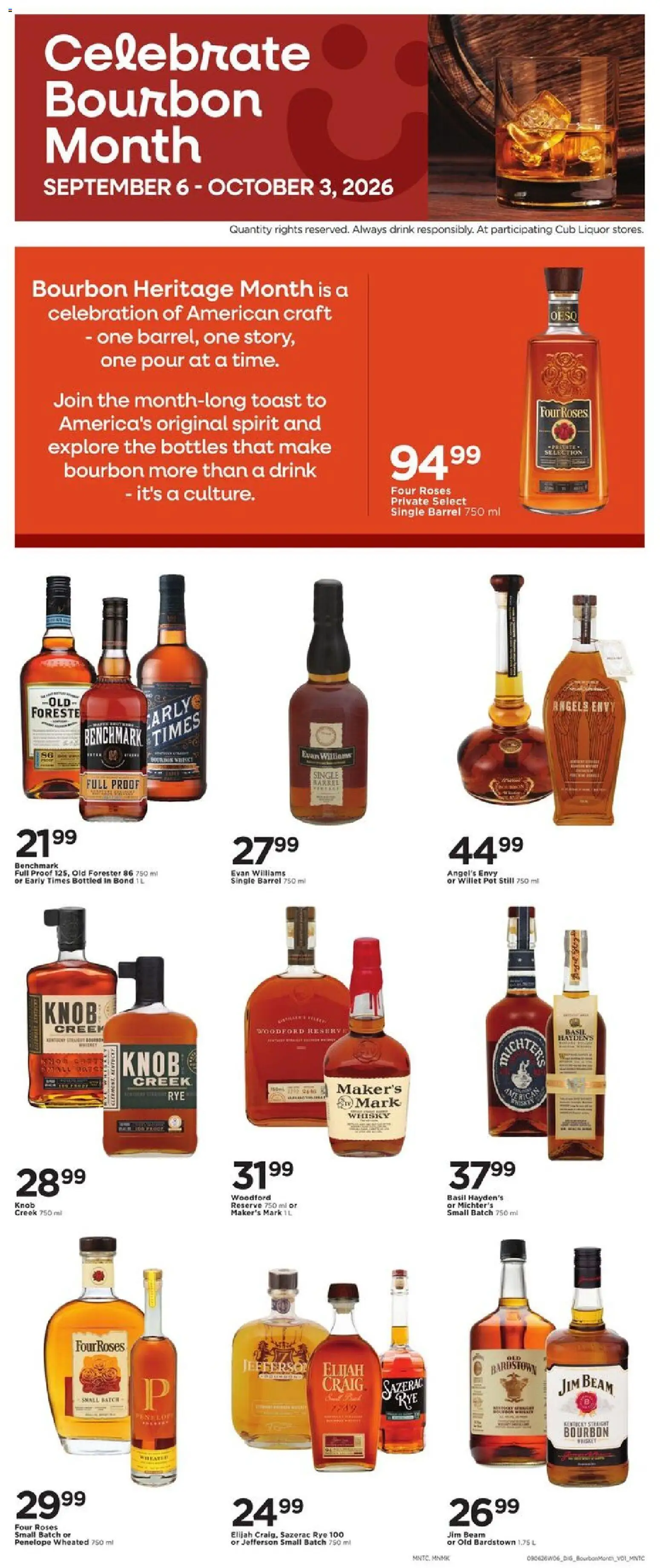 Cub Foods Weekly Ad - valid from 09/06/2026 | Page: 10 | Products: Jim Beam, Bourbon