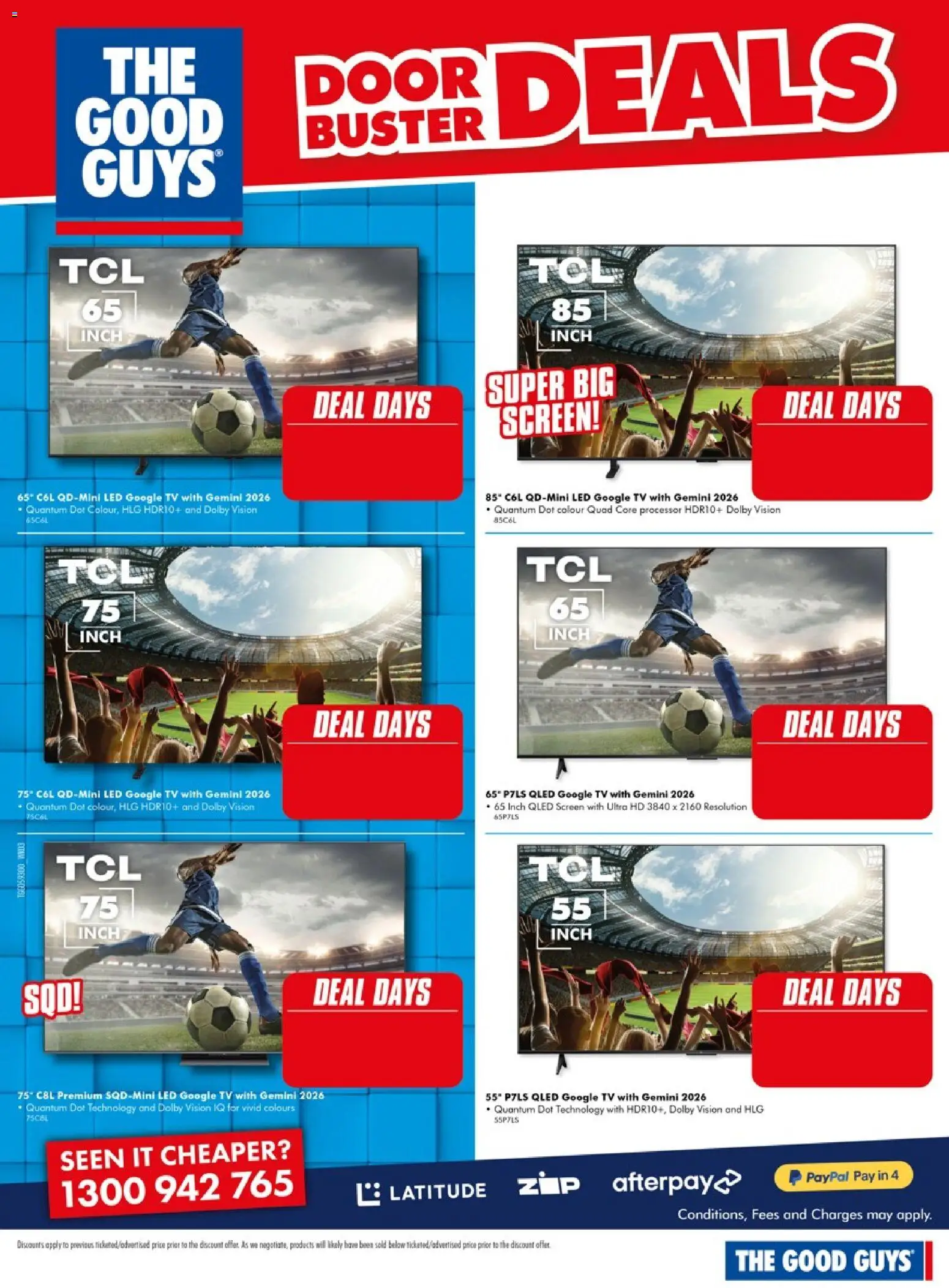 The Good Guys catalogue - valid from 16/07/2026 | Page: 5 | Products: Door, Tv, Screen