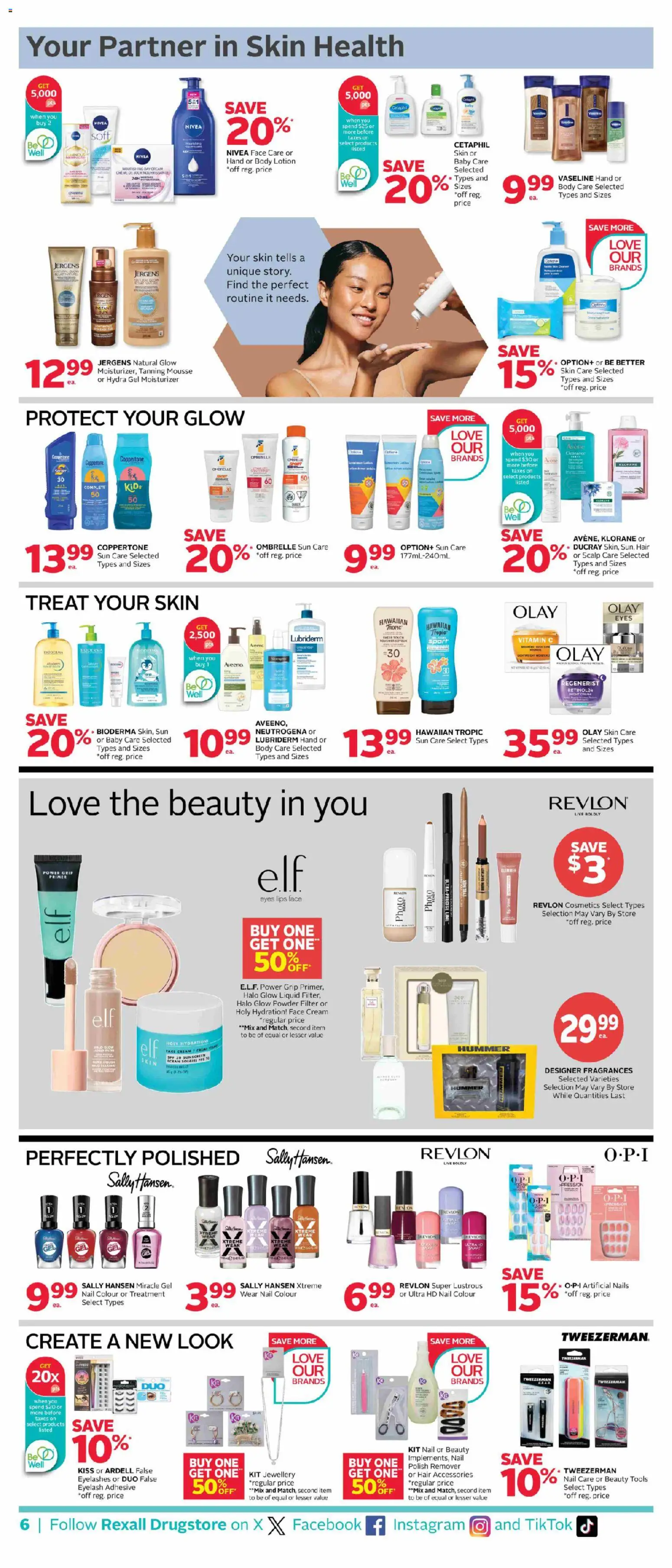 Rexall flyer valid from 22.05.2026 | Page: 14 | Products: Cream, Powder, Sunscreen, Body lotion