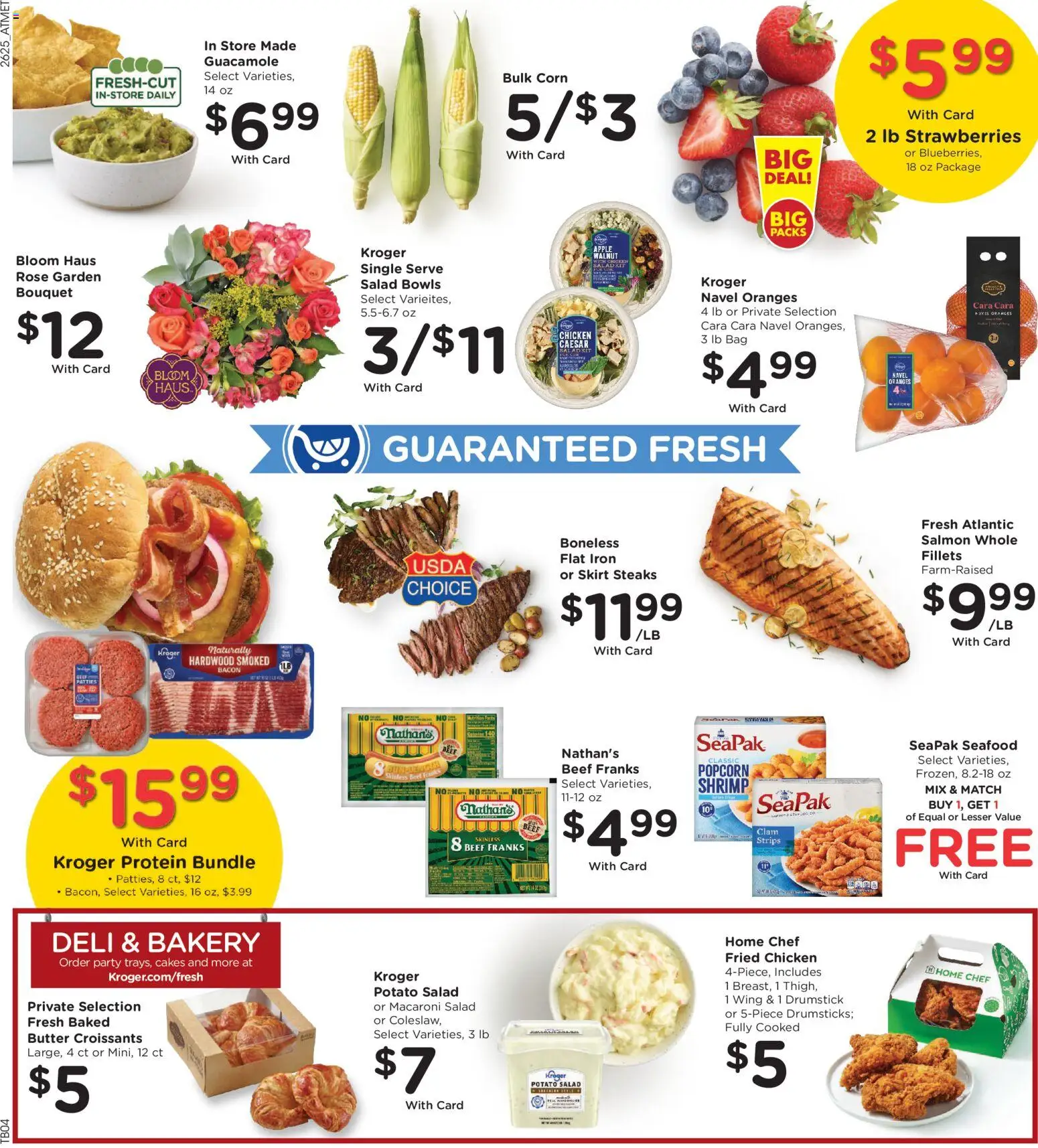 Kroger Weekly Ad - valid from 07/22/2026 | Page: 11 | Products: Oranges, Salad, Croissants, Bag