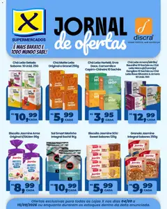 X Supermercados ofertas Discra - Pré-Visualização do folheto da loja X Supermercados, válido de 04/09/2026