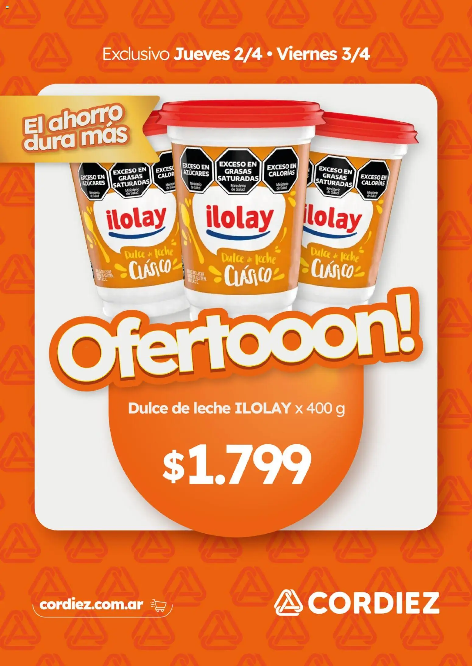 Cordiez Ofertas Exclusivo │ válido desde el 07/04/2026 | Página: 2 | Productos: Dulce de leche, Dulce, Leche