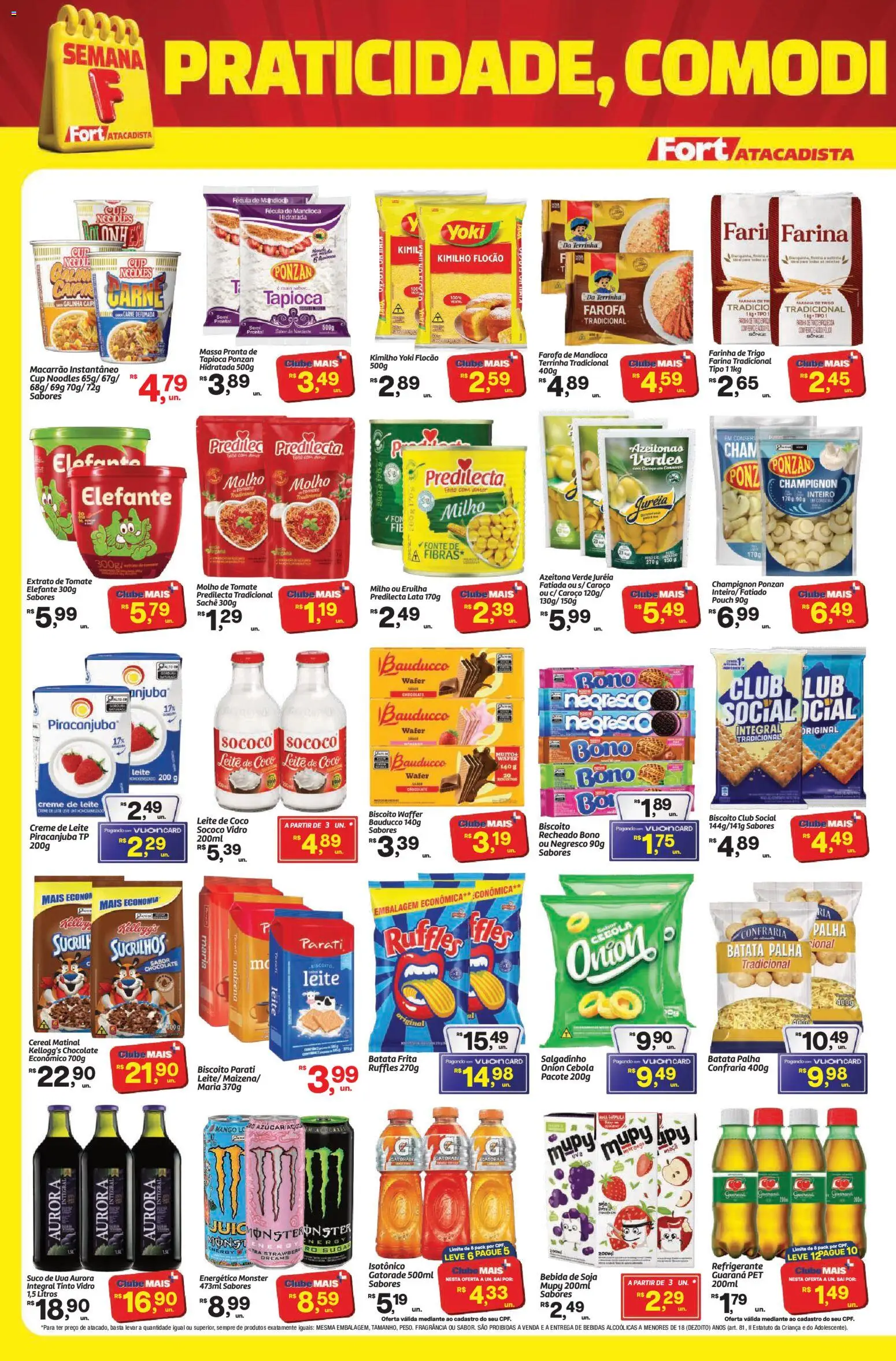 Fort Atacadista Folheto - válido de 30/08/2026 | Página: 2 | Produtos: Suco, Macarrão, Milho, Leite de coco
