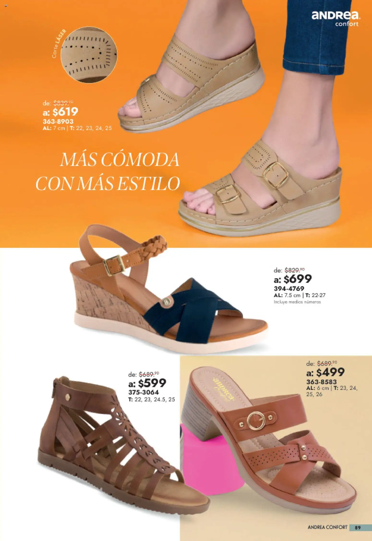 Nuevas ofertas de Andrea válidas en toda la República Mexicana desde el 26/07/2026. ¡Encuentra las mejores ofertas en Andrea catálogo Outlet! | Página: 89