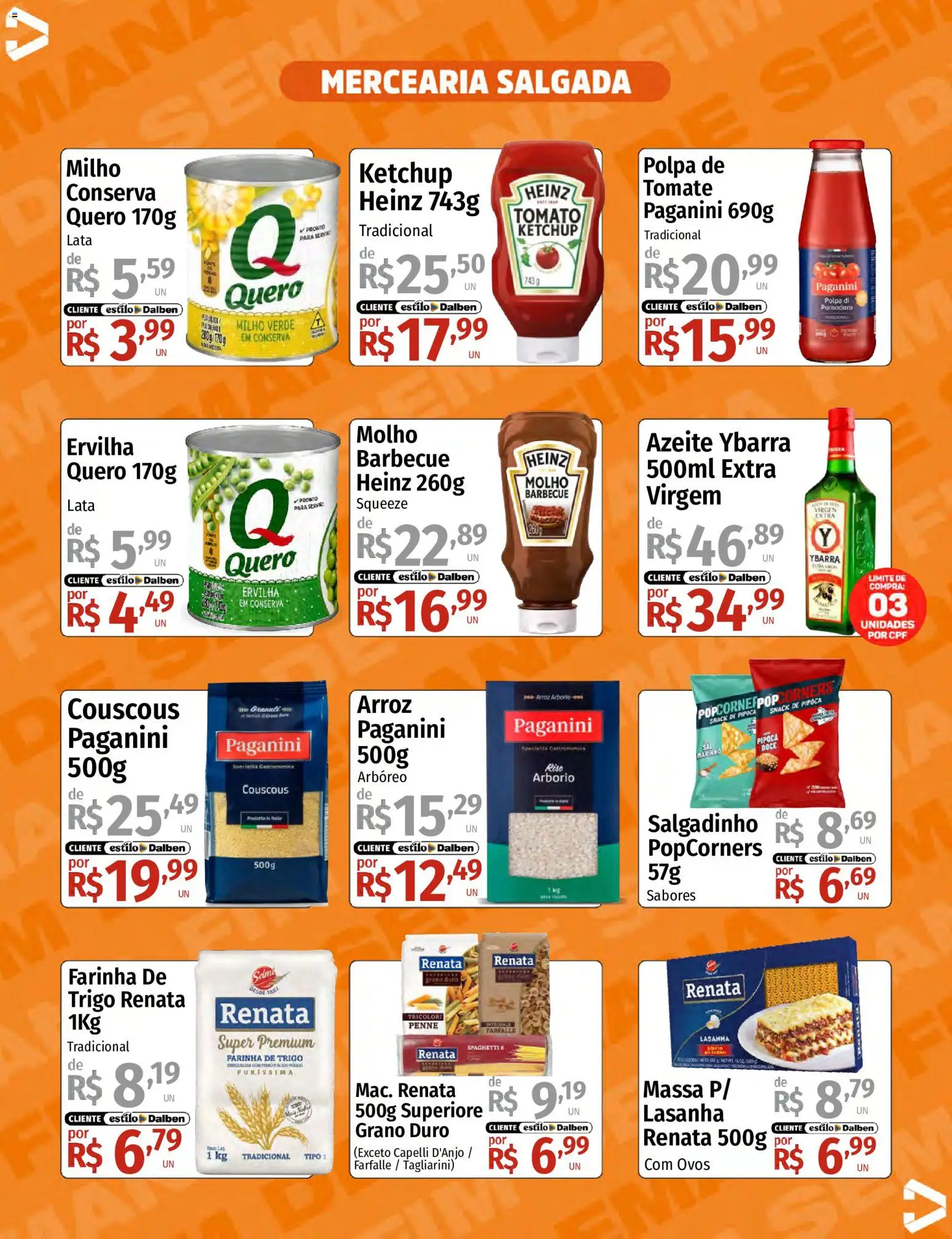 Supermercado Dalben Folheto - válido de 05.06.2026 | Página: 7 | Produtos: Ovos, Massa, Ketchup, Pipoca