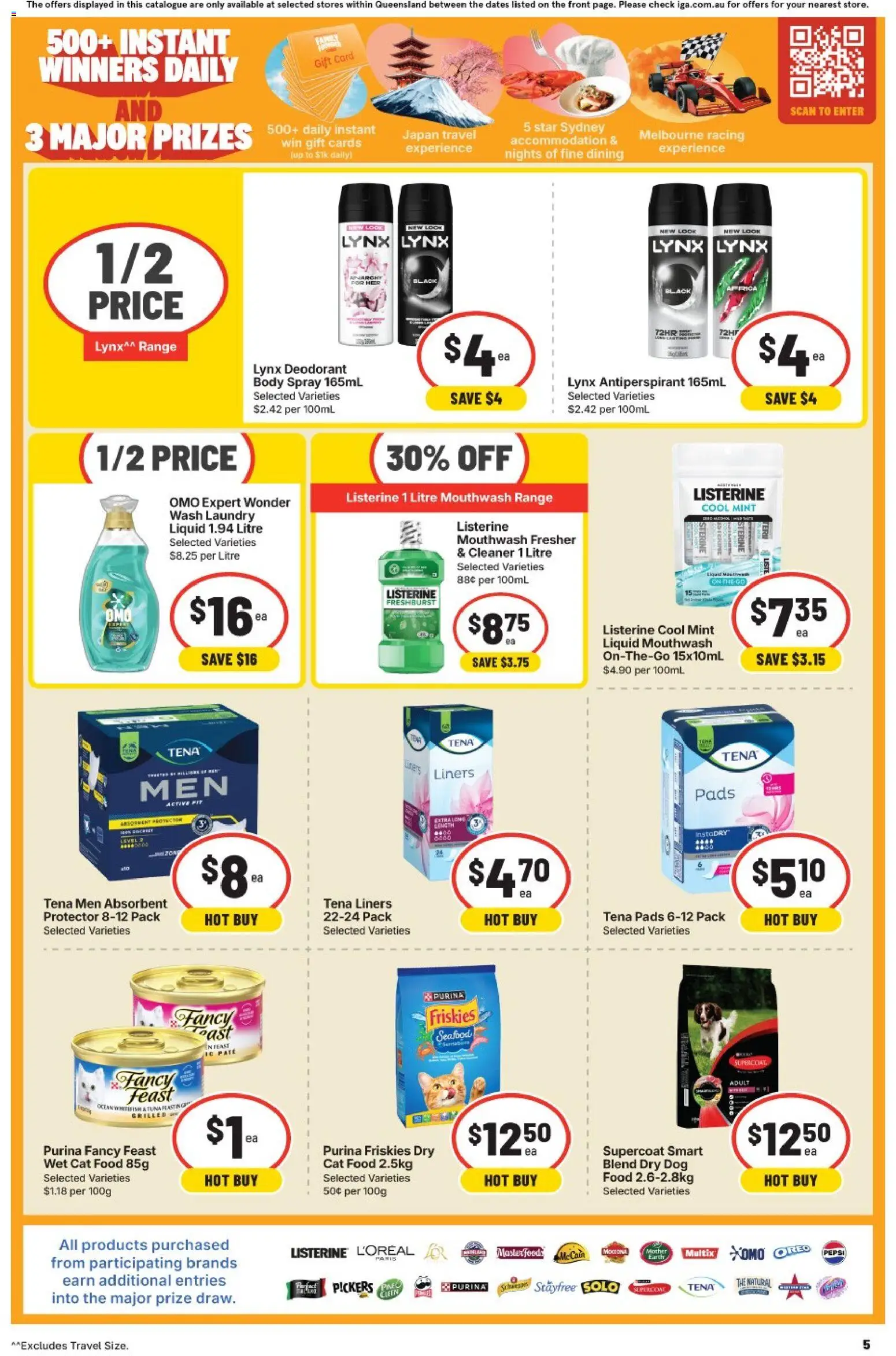 IGA catalogue - valid from 01/07/2026 | Page: 5 | Products: Cleaner, Seafood, Tuna, Laundry