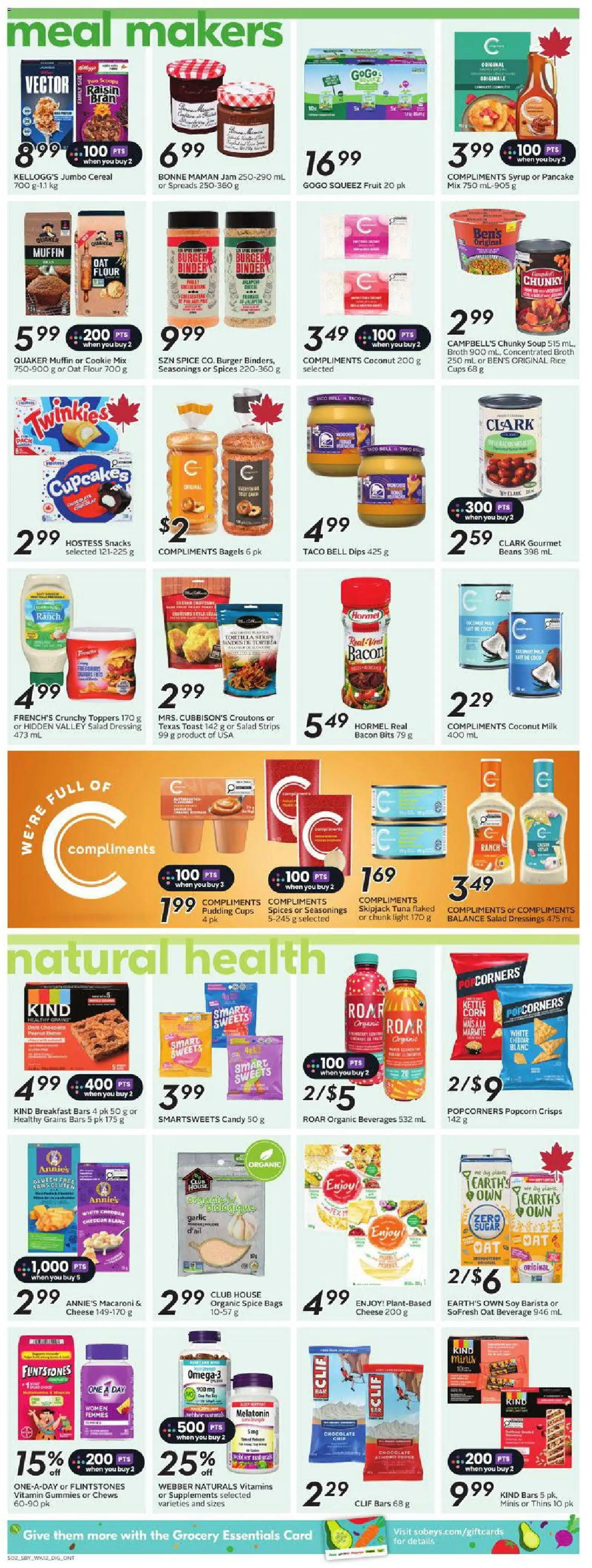 Sobeys flyer valid from Jul 16, 2026 | Page: 10 | Products: Rice, Milk, Cheese, Chocolate