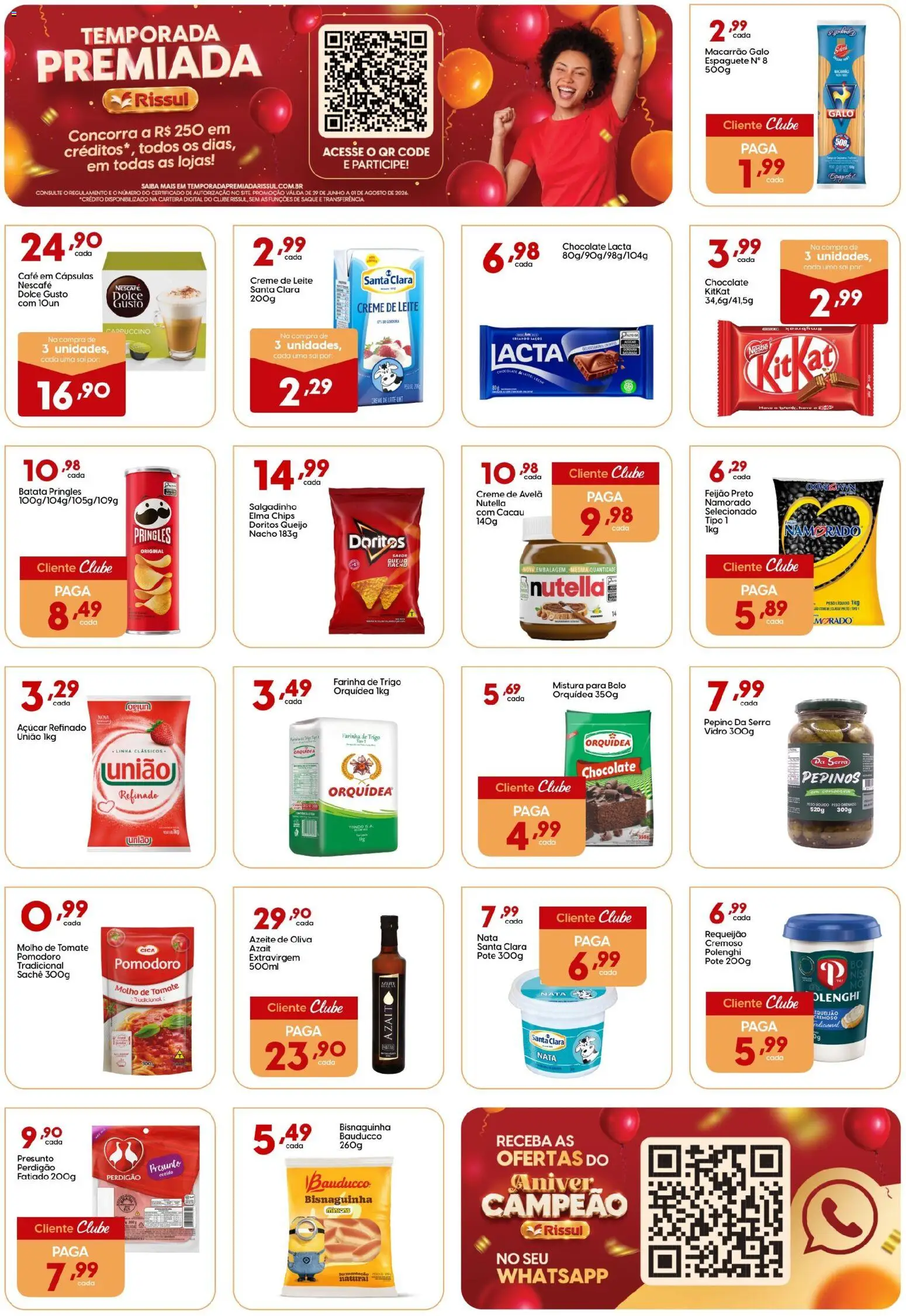 Rissul Folheto - válido de 29/06/2026 | Página: 2 | Produtos: Saquê, Bolo, Pepinos, Requeijão