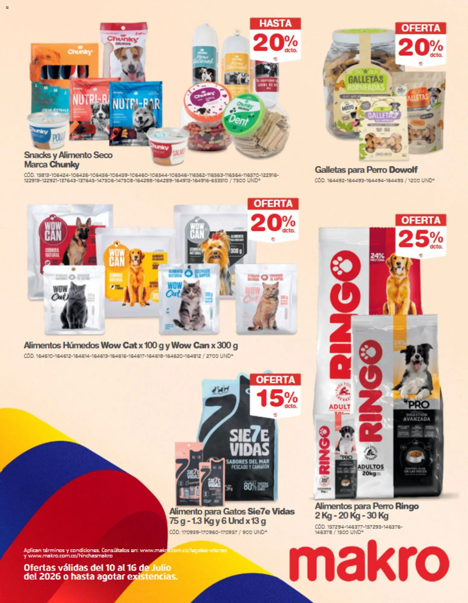 Makro revista - valida desde el 10/07/2026 | Página: 19 | Productos: Pescado, Galletas, Camarón