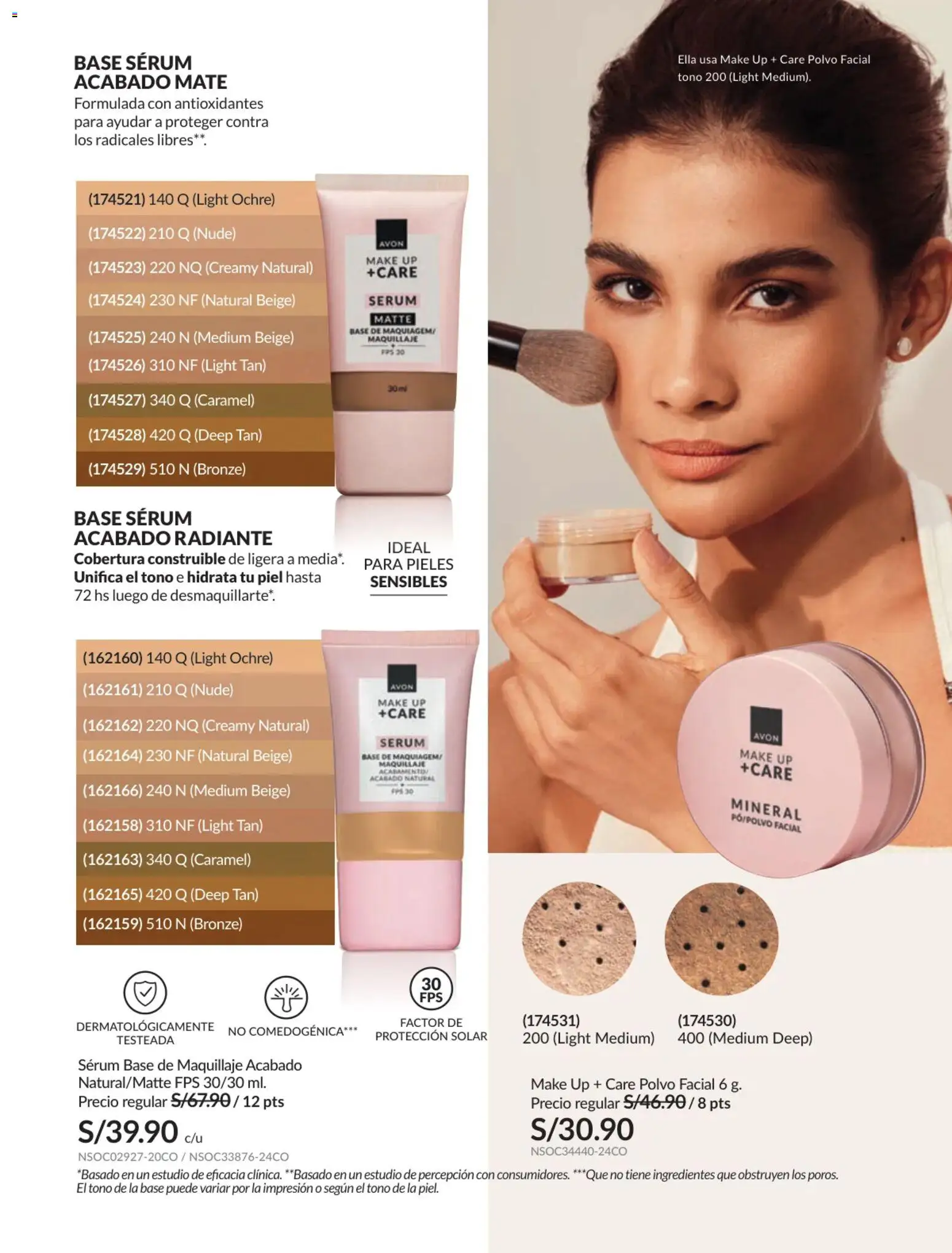 Catálogo Avon válido desde 17.06.2026 | Página: 39 | Productos: Maquillaje, Polvo