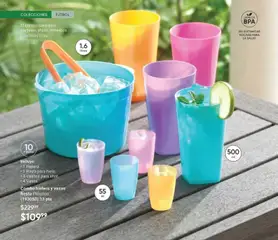 Vista previa de Combo hielera y vasos fiesta Plástico, Incluye: 1 Hielera, 1 Pinza para hielo, 4 Vasitos para shot, 4 Vasos, nuevo folleto de la tienda, válido en México a partir del 08.05.2026 | Página: 12