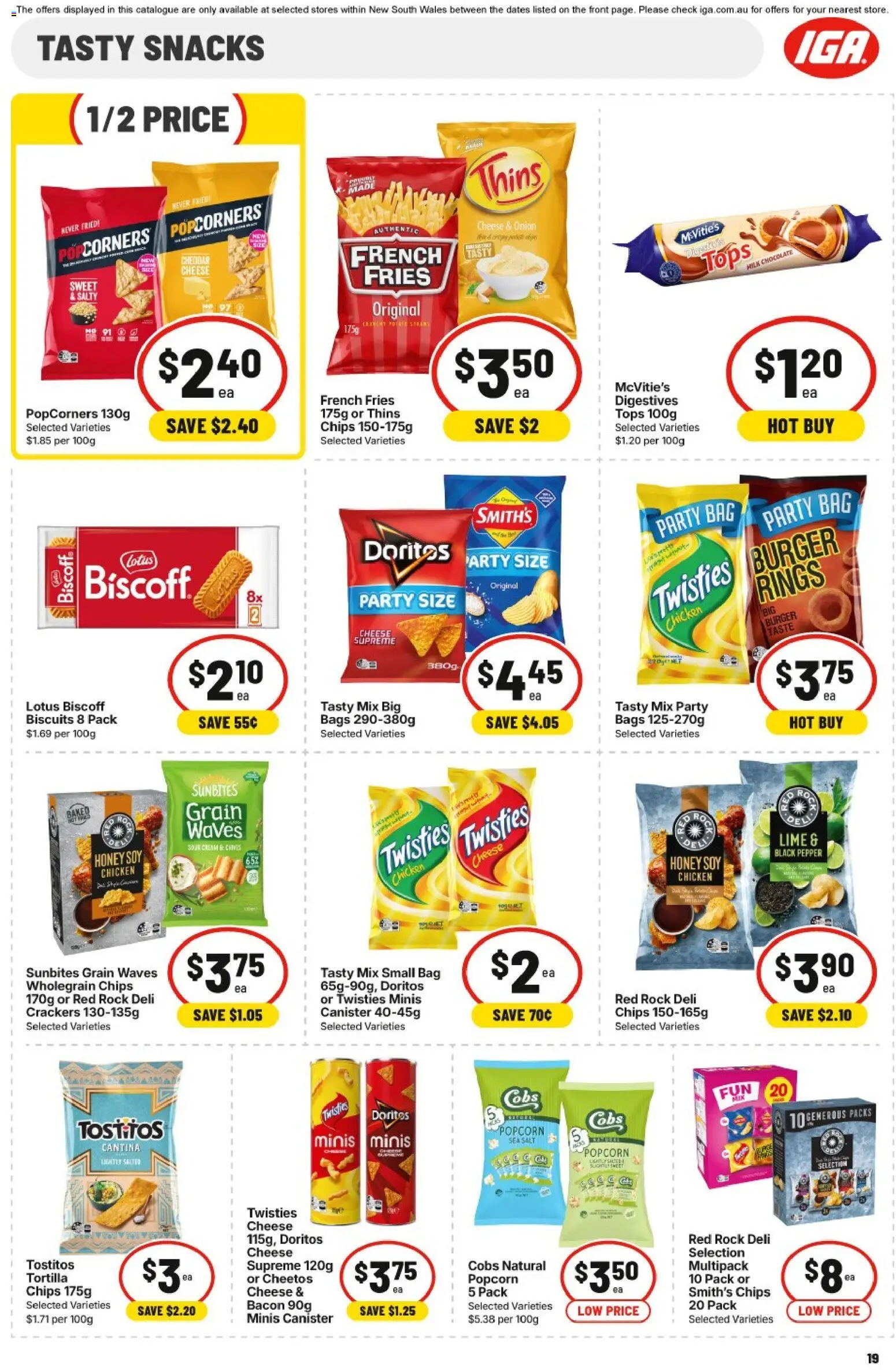 IGA catalogue - valid from 22/07/2026 | Page: 18 | Products: Chips, Salt, Pepper, Bag