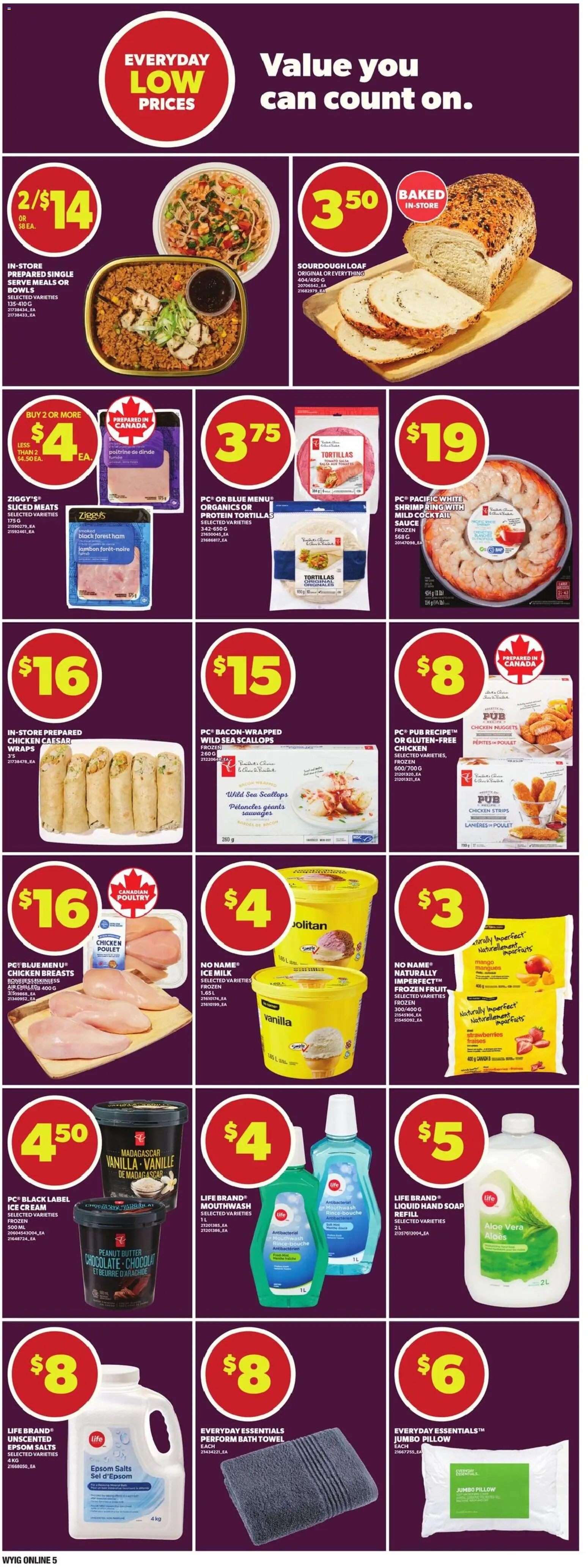 Independent Grocer flyer valid from 28.05.2026 | Page: 9 | Products: Strawberries, PC, Mouthwash, Bath