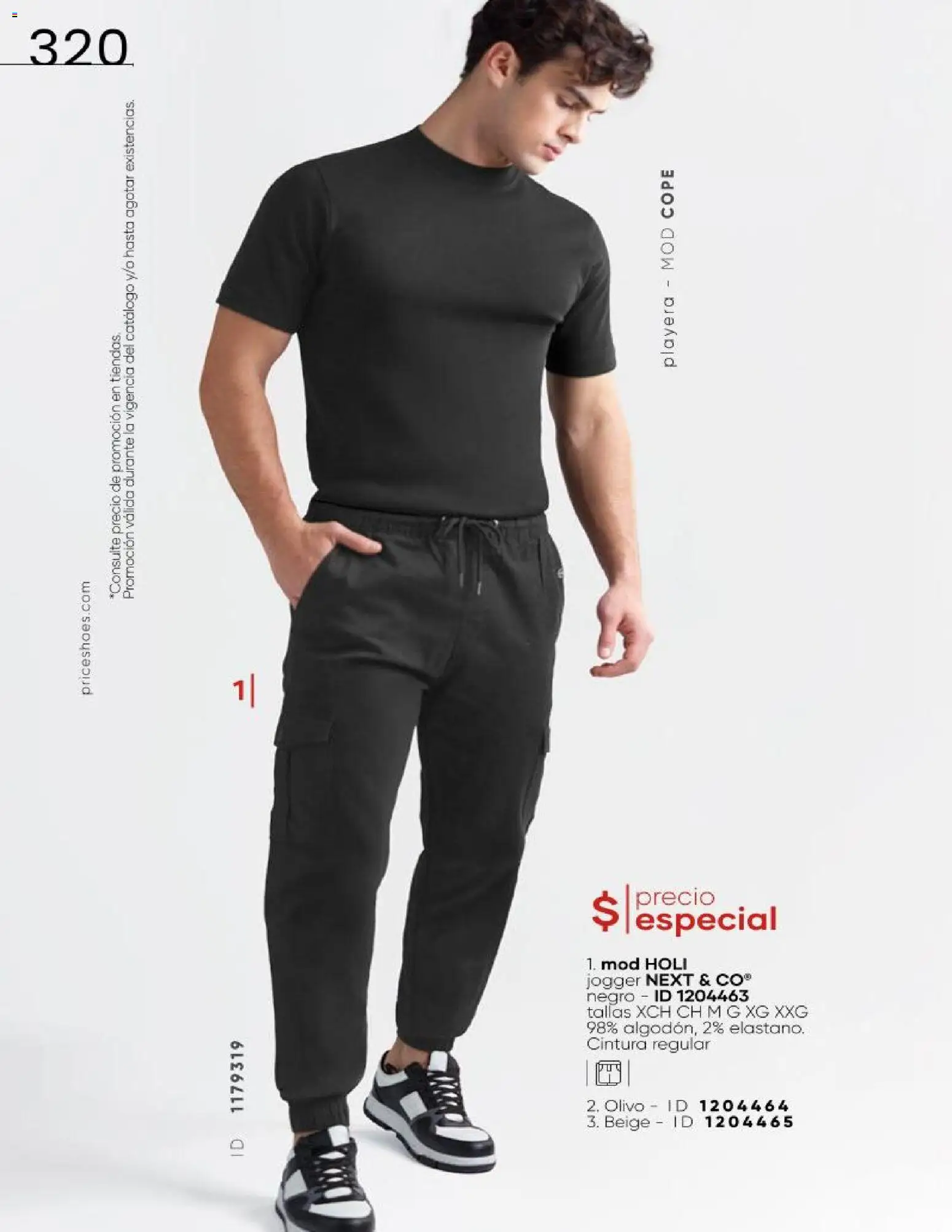 Nuevas ofertas de Price Shoes válidas en toda la República Mexicana desde el 16.06.2026. ¡Encuentra las mejores ofertas en Price Shoes catálogo Cierre de temporada! | Página: 320 | Productos: Playera