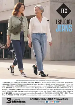 Vista previa Carrefour - Tex | Especial Jeans válido desde el 04/09/2026 | Página: 3 | Productos: Remera, Jean, Campera, Blusa