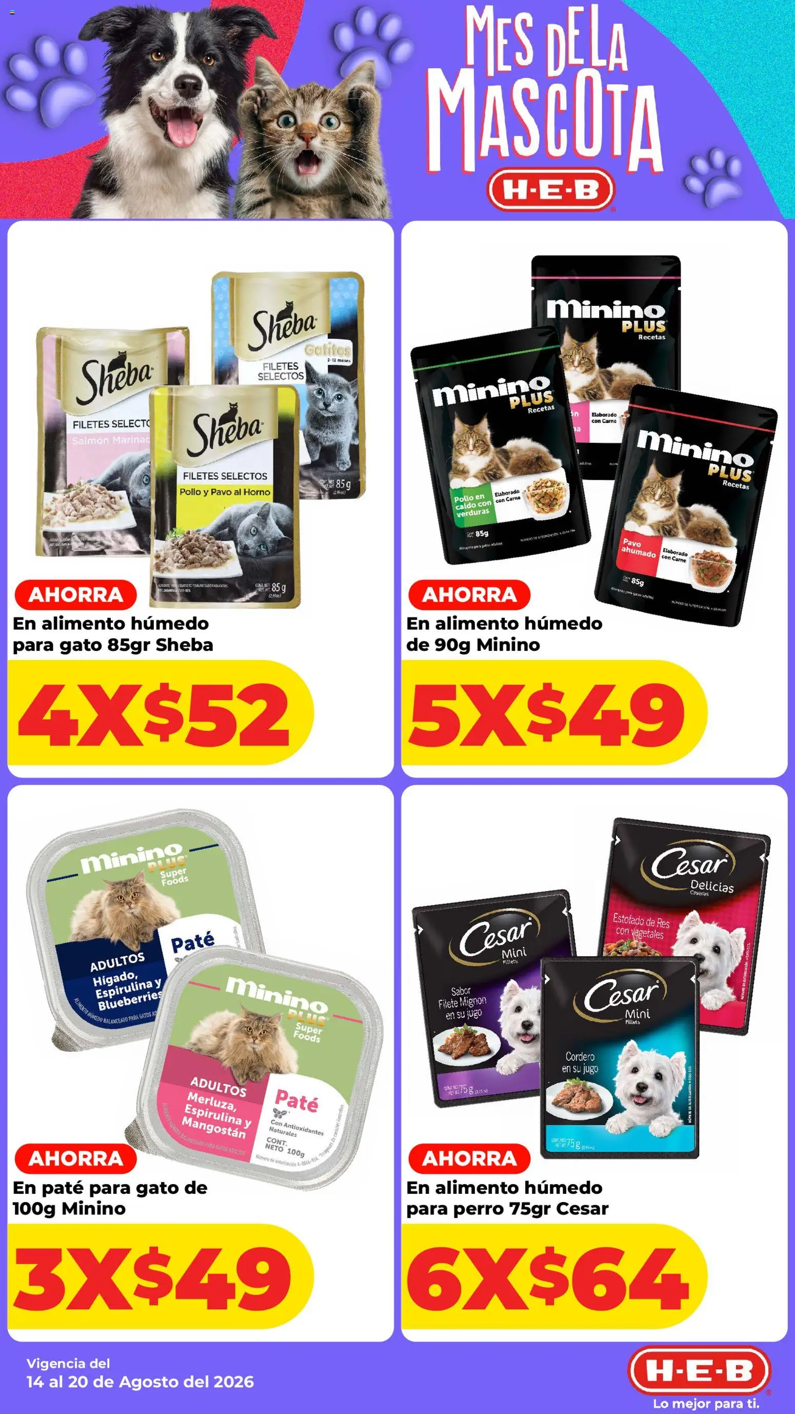 Nuevas ofertas de H-E-B válidas en toda la República Mexicana desde el 14/08/2026. ¡Encuentra las mejores ofertas en H-E-B folleto! | Página: 11 | Productos: Salmón, Horno, Pavo, Paté