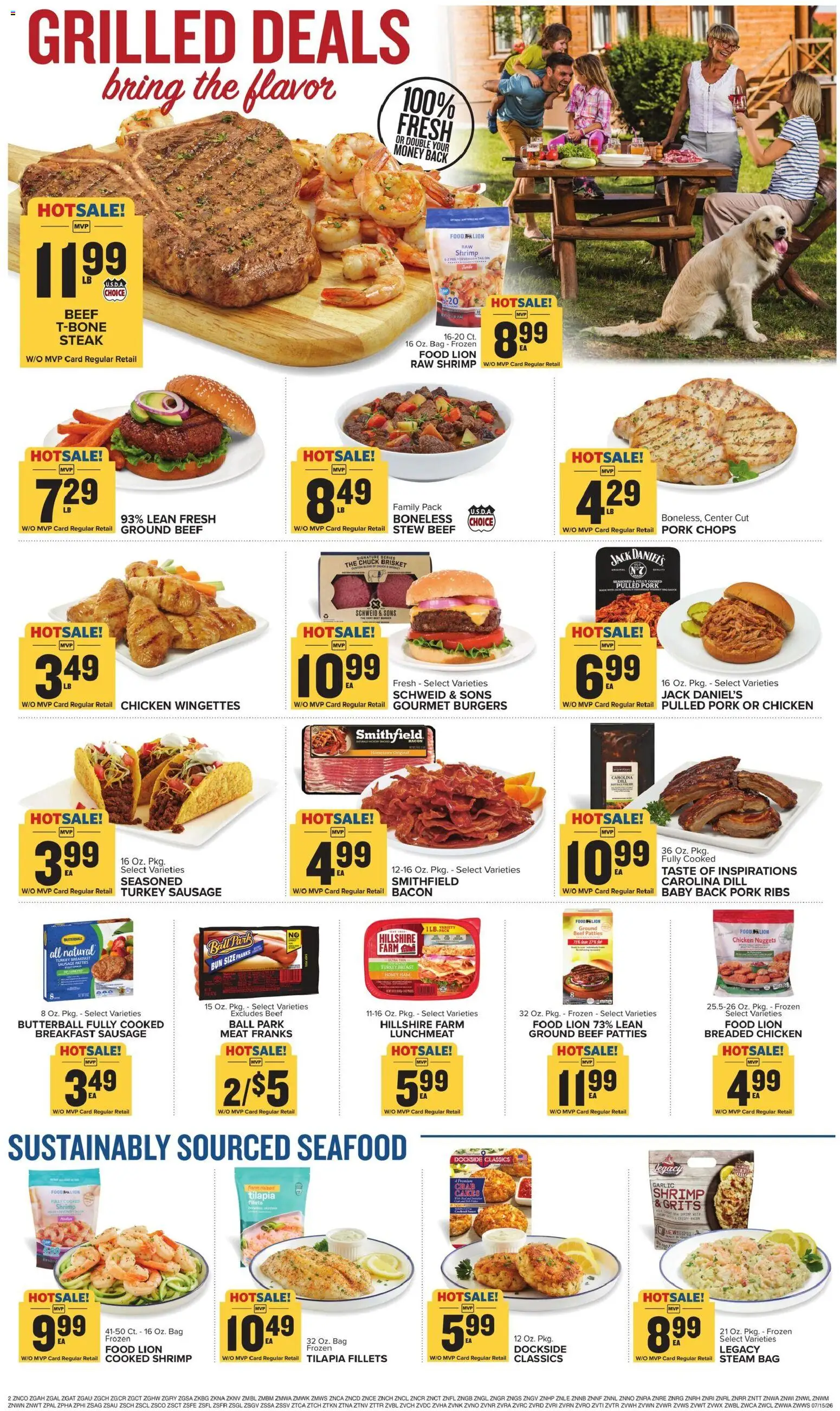 Food Lion Weekly Ad - valid from 07/15/2026 | Page: 4 | Products: Ham, Pork, Garlic, Dill