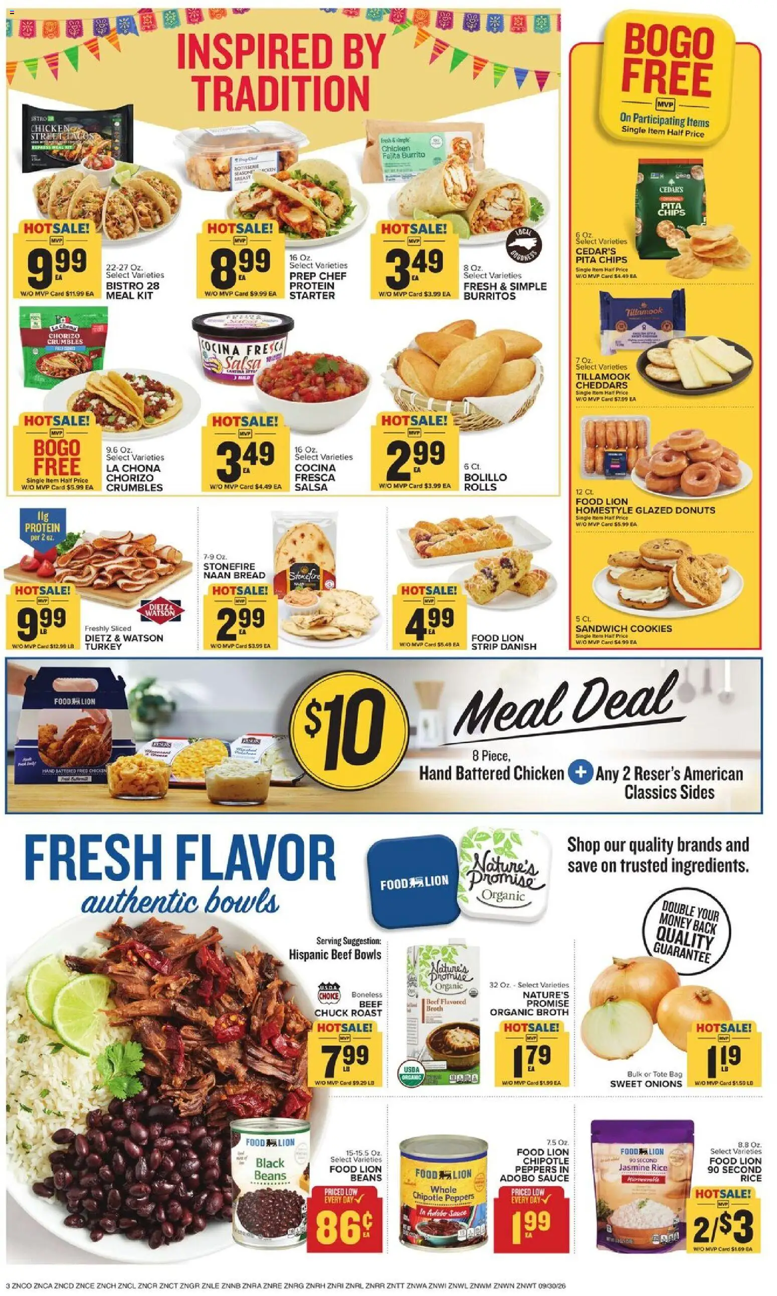 Food Lion Weekly Ad - valid from 09/30/2026 | Page: 6 | Products: Jasmine rice, Protein, Chips, Cookies