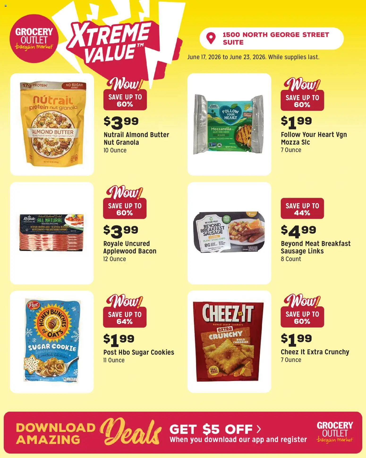 Grocery Outlet Weekly Ad - PA - valid from 17.06.2026 | Page: 6 | Products: Butter, Cheese, Cookies, Sugar