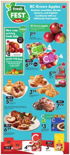 Preview of Safeway weekly flyer / circulaire from shop Safeway valid from Oct 1, 2026 | Page: 16 | Products: Flour, Cider, Butter, Apples