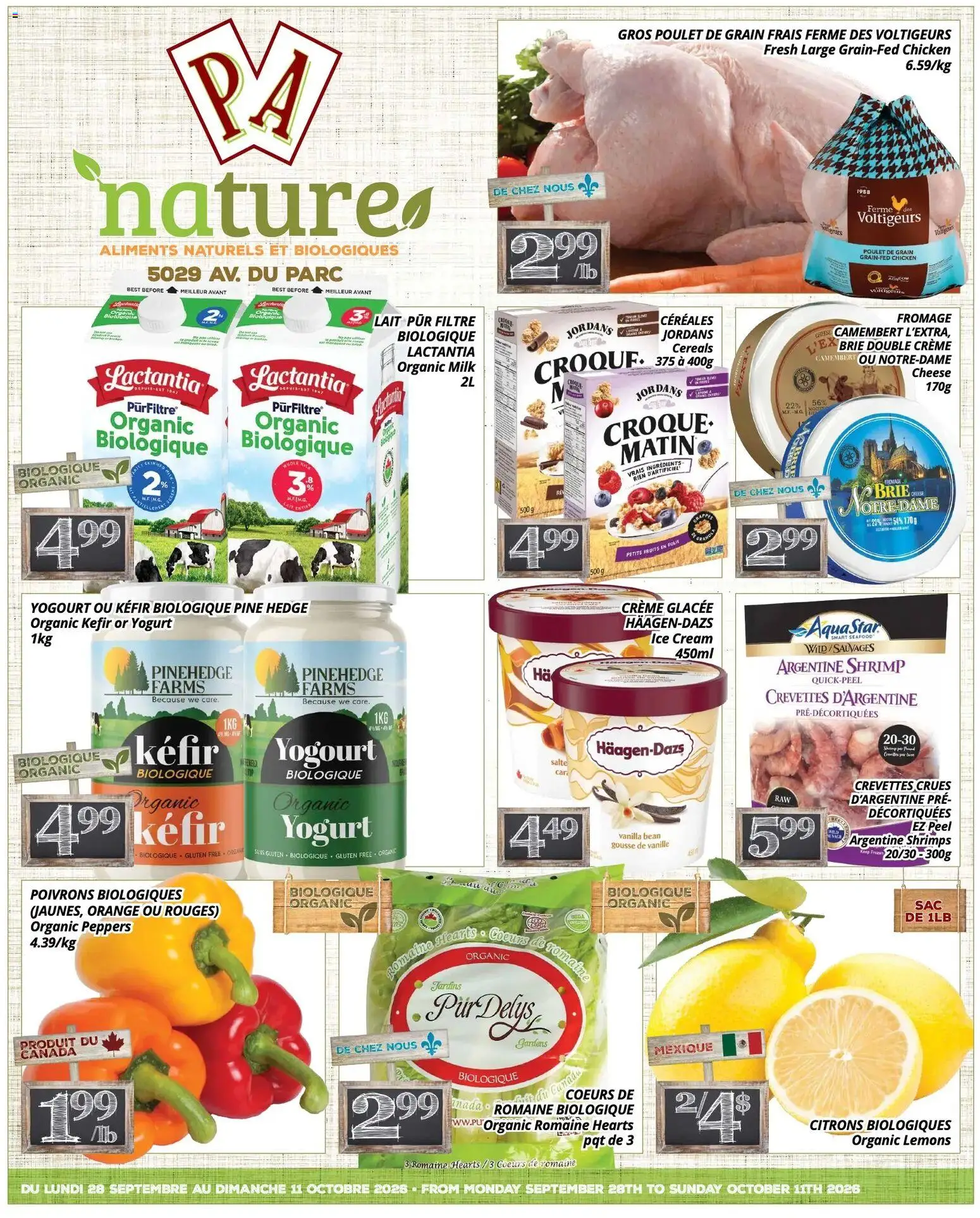 Pa Supermarché flyer valid from Sep 28, 2026 | Page: 1